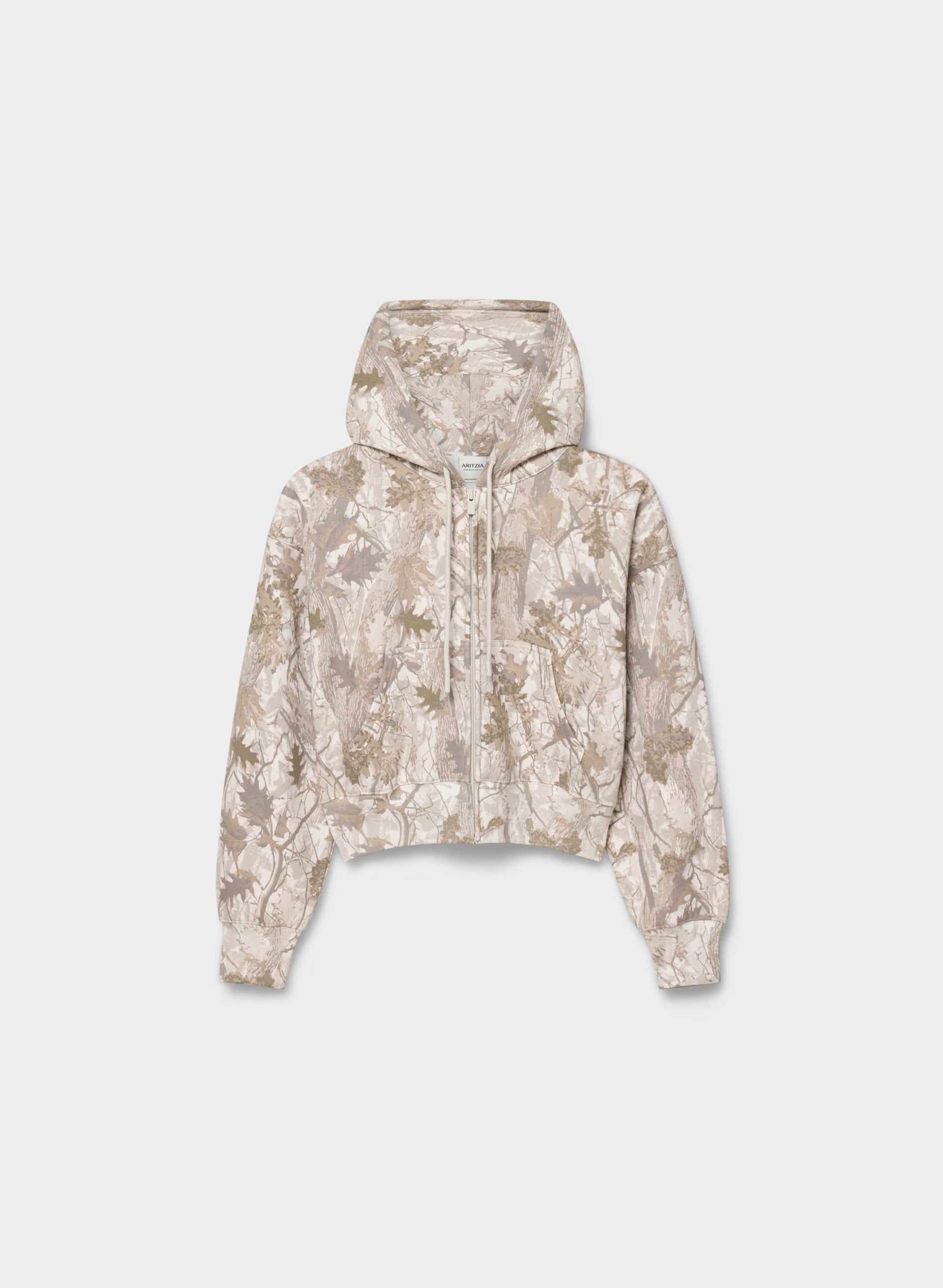 Cozy Sweatfleece Boyfriend Boxy Zip Hoodie - FLUENT TAUP NATURESCAP