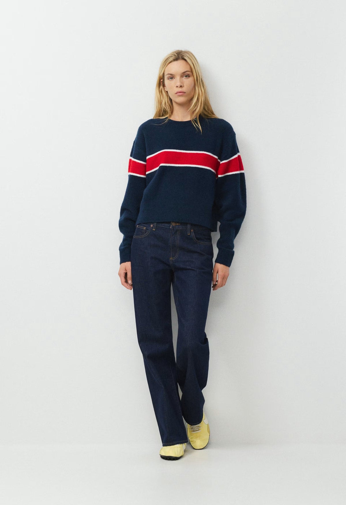 Outpost Sweater - ADMRL NAVY/FLSHNG RED