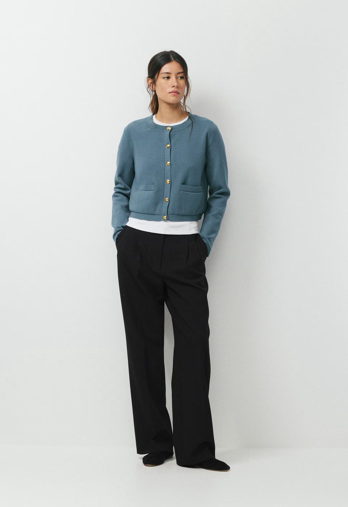 Approach Cardigan - Wonder Yarn - BLUE MIRAGE