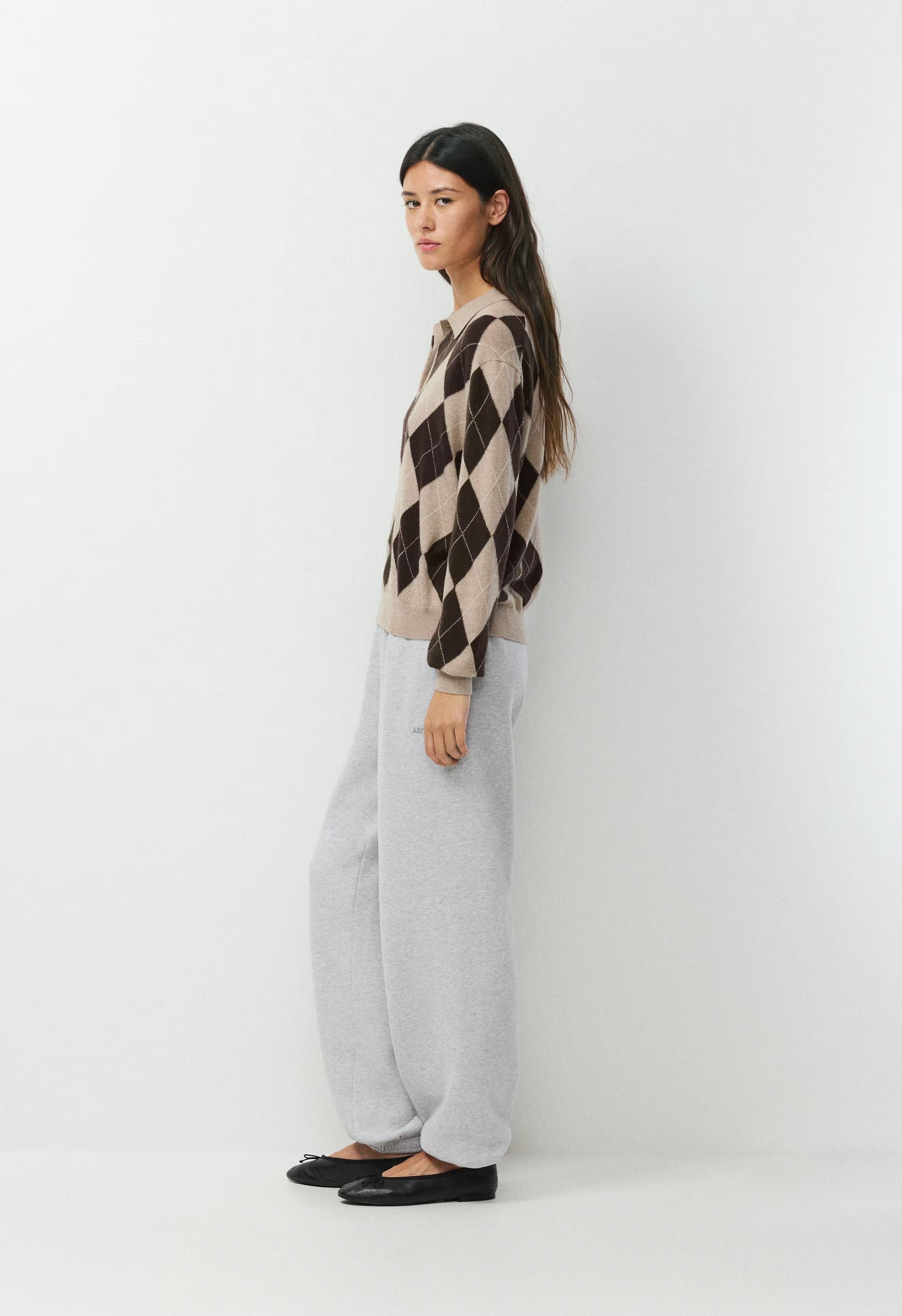Bare Merino Wool Aspect Polo Sweater - H ND TPE/CC NB BRWN