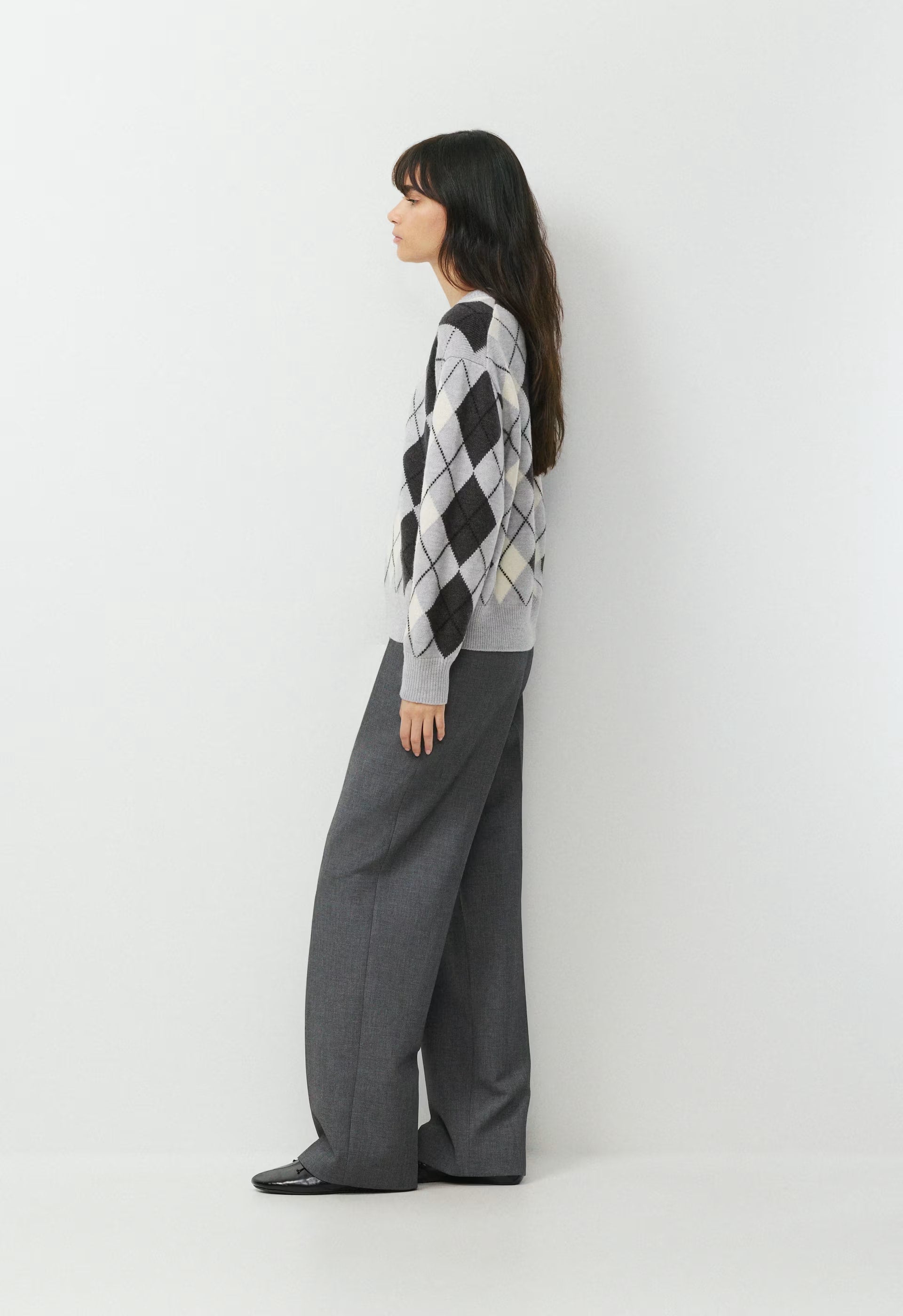 Essential Merino Wool View Sweater - H CHROME/ LIGHT BIRCH