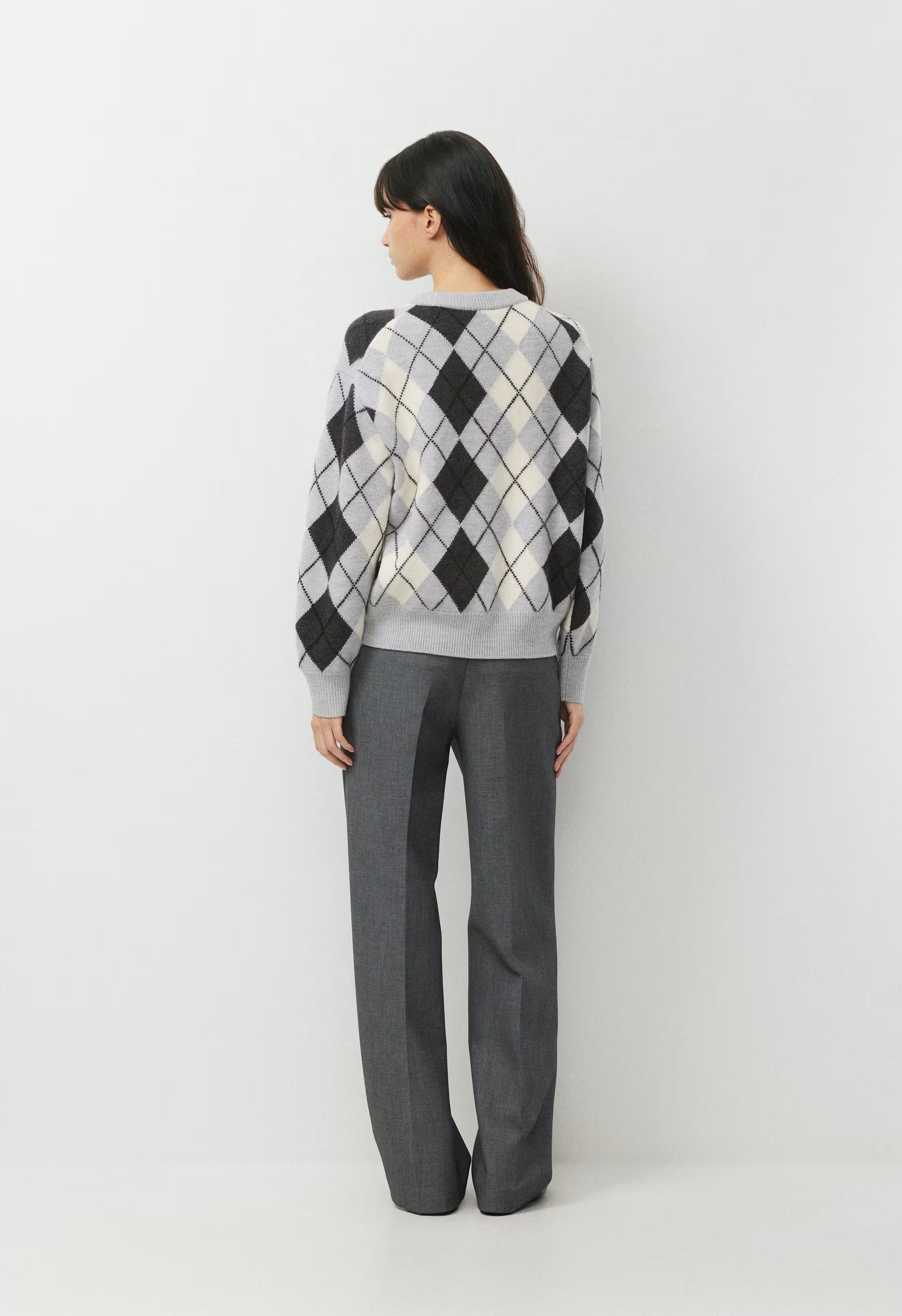 Essential Merino Wool View Sweater - H CHROME/ LIGHT BIRCH