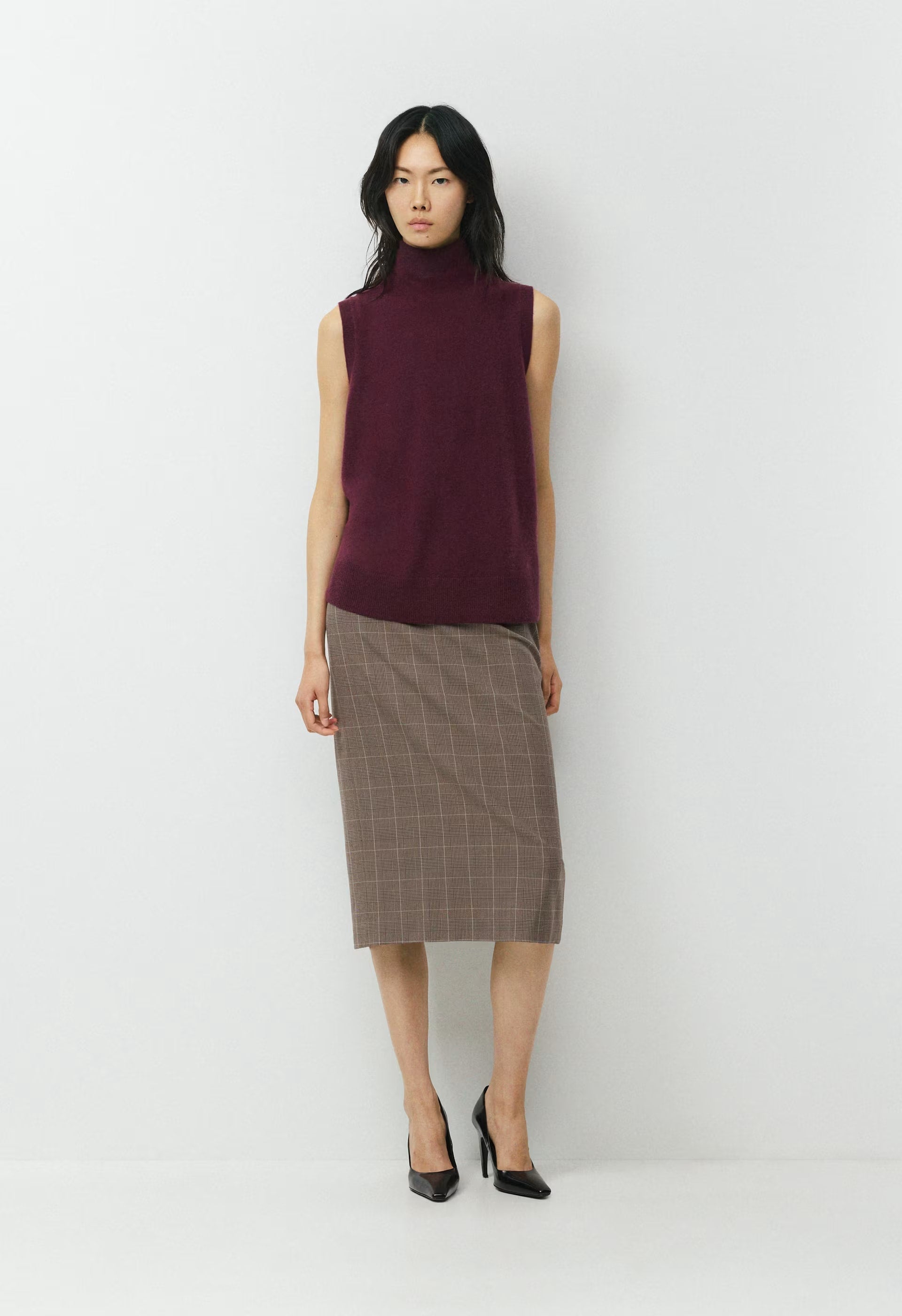 Bare Cashmere Opus Mockneck - GALA PLUM