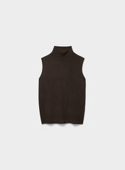 Bare Cashmere Opus Mockneck - CACAO NIB BROWN