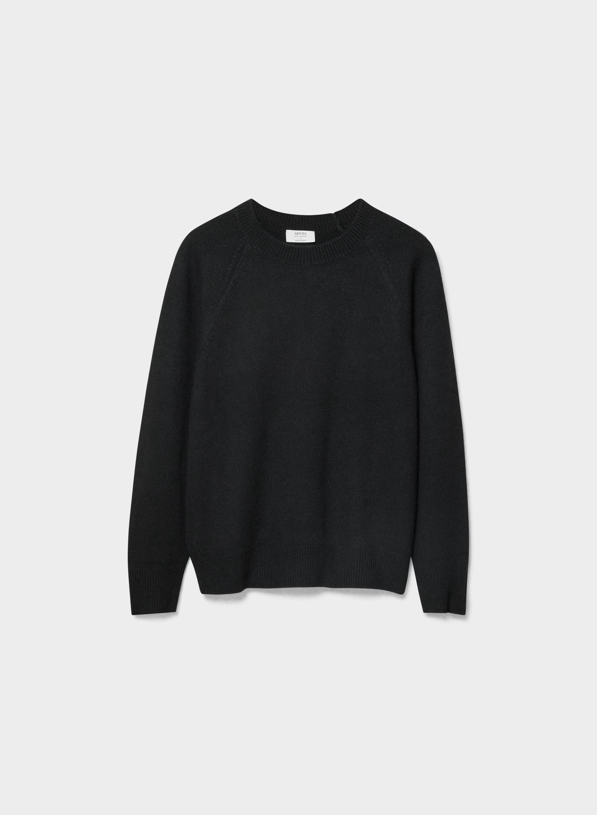 Essential Wool Cashmere Isabelle Sweater - BLACK