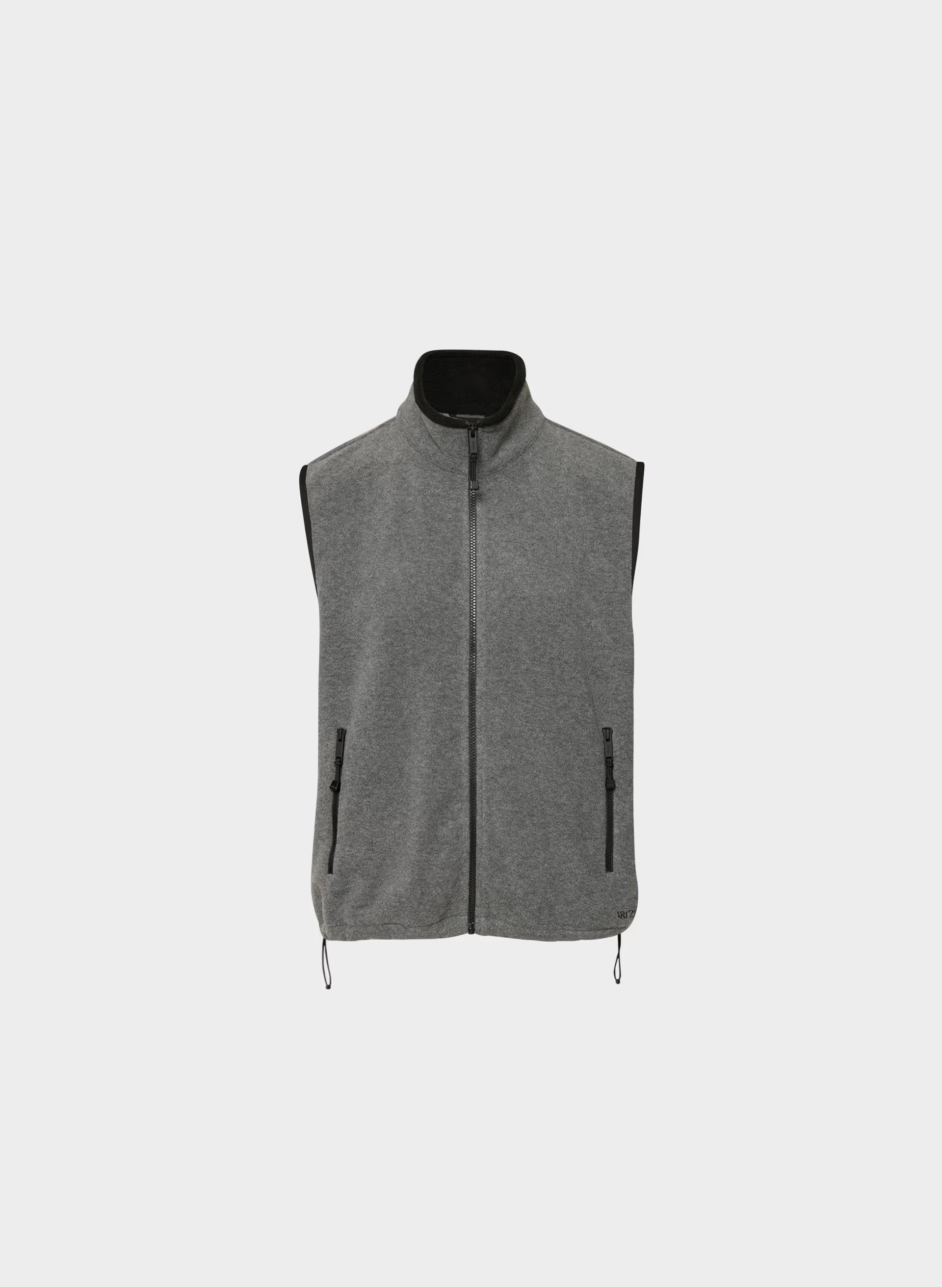 Riverbend Vest - Bigfoot Fleece - HEATHER RIDGE GREY