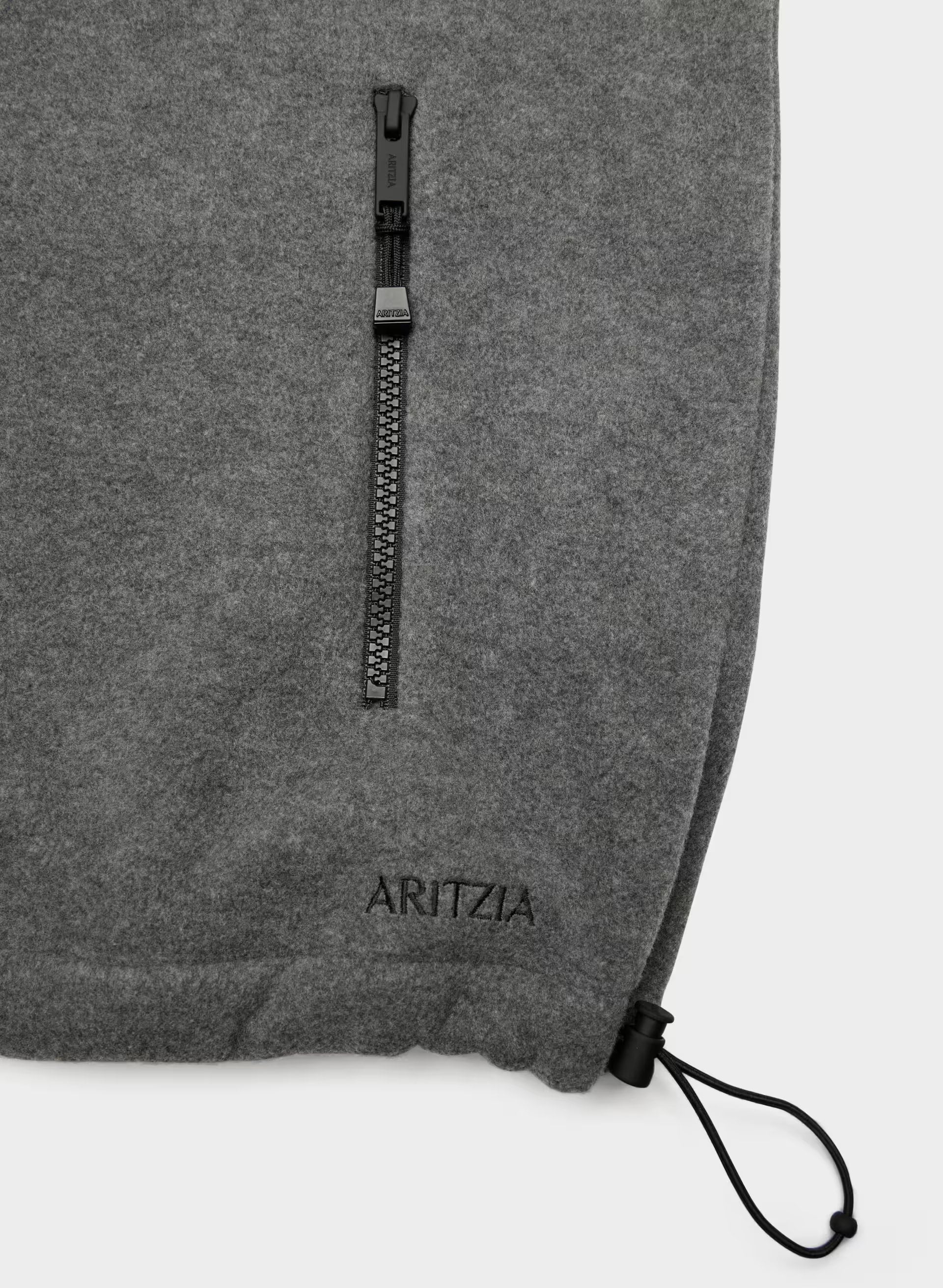 Riverbend Vest - Bigfoot Fleece - HEATHER RIDGE GREY