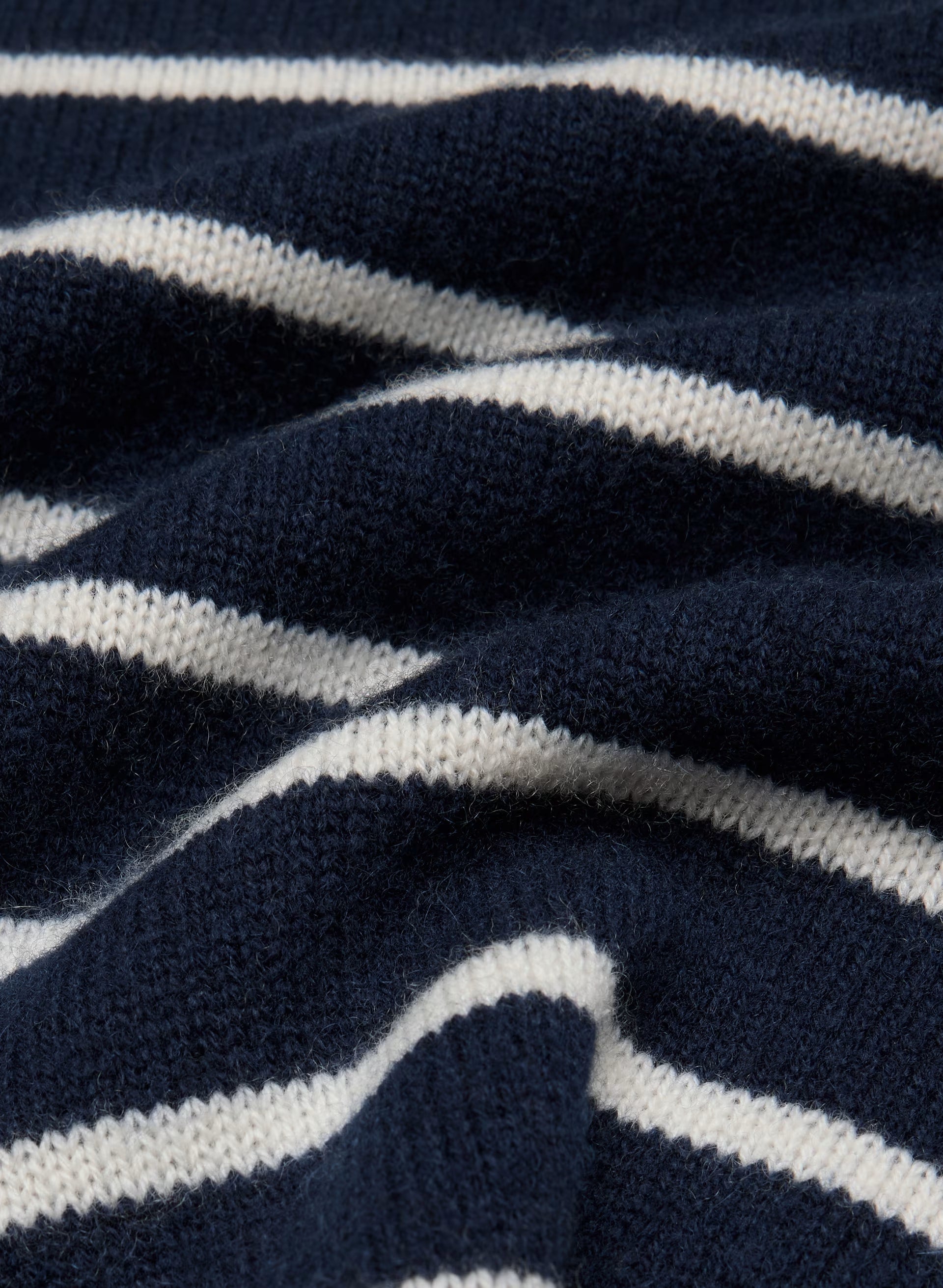 Essential Wool Cashmere Cherub Sweater - ADMIRAL NVY/LT BIRCH