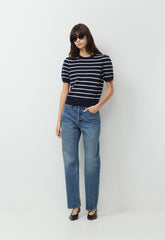Essential Wool Cashmere Cherub Sweater - ADMIRAL NVY/LT BIRCH