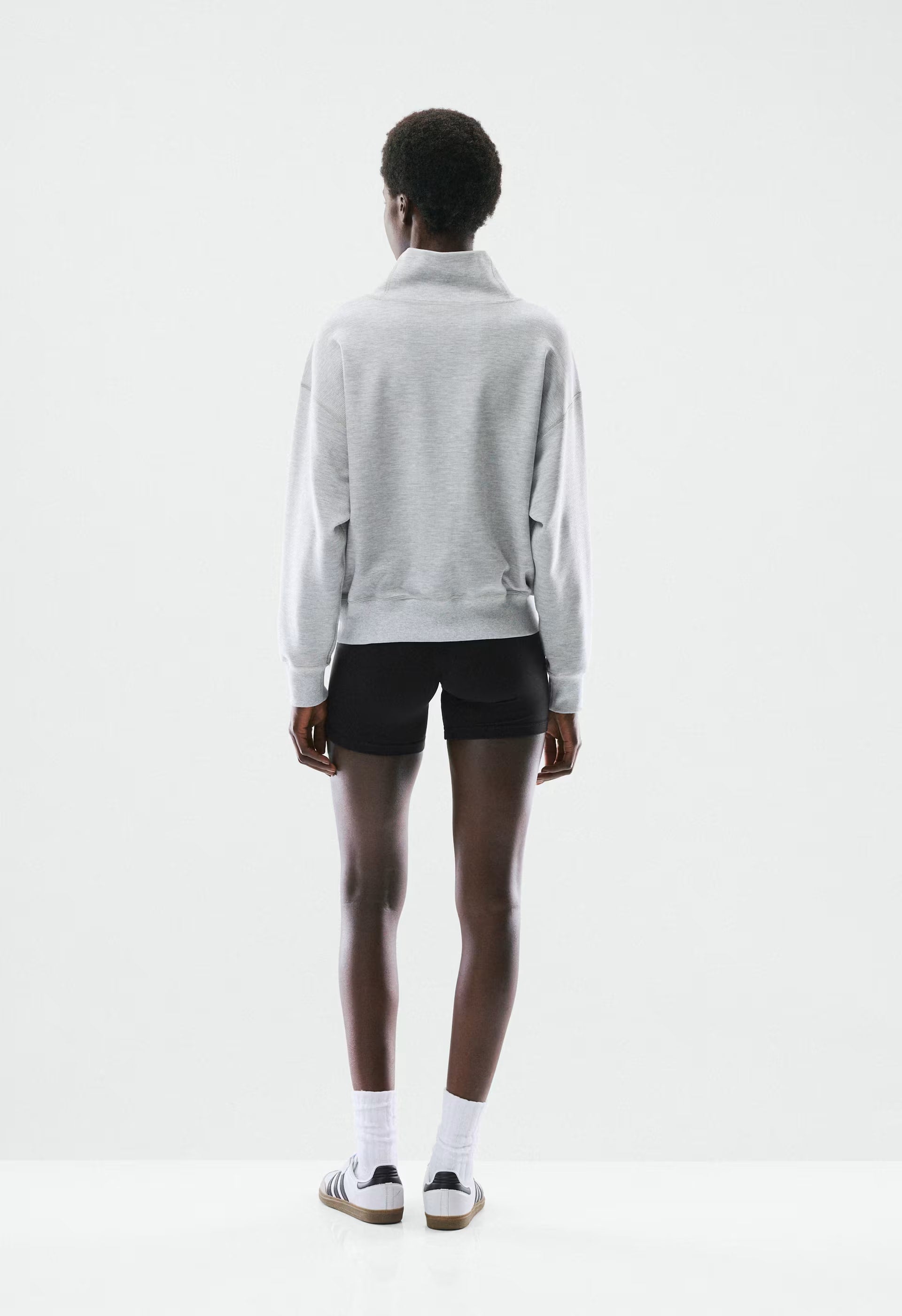 Wafflex Recuperate Funnel Neck - HEATHER CHROME