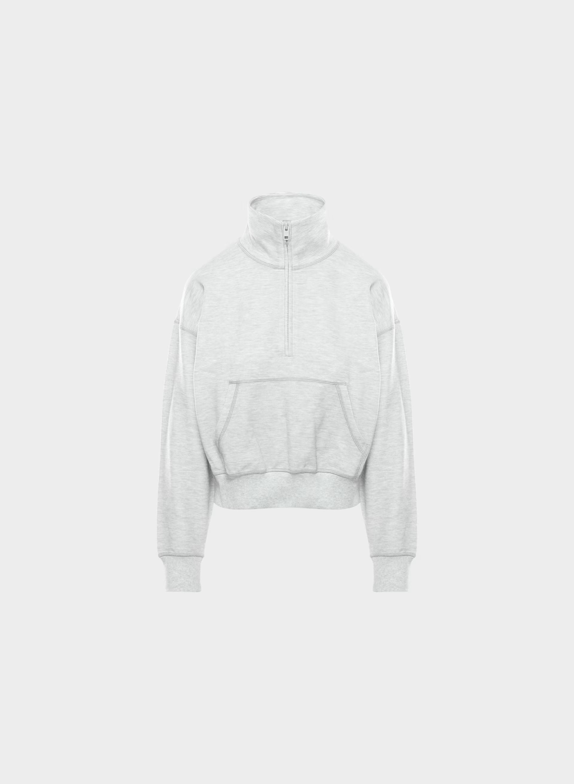 Wafflex Karma Sweater - HEATHER CHROME