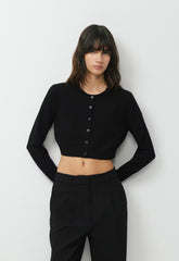 Biscuit Cardigan - Wonder Yarn - BLACK