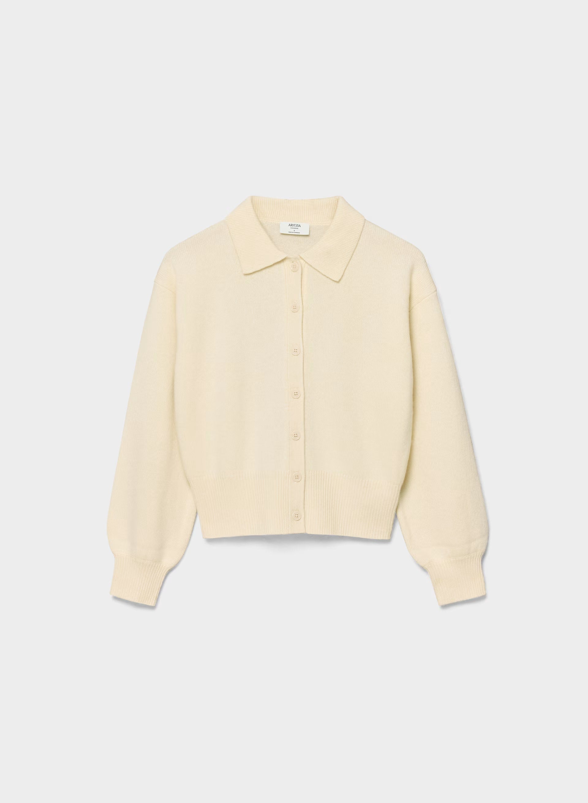 Essential Cashmere Princely Cardigan - SEASIDE CREAM