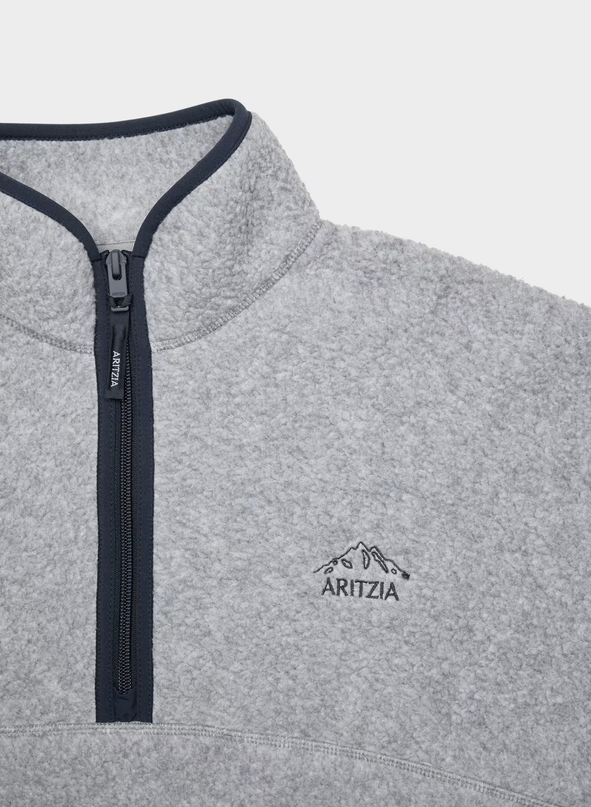 Polartec® Thermal Pro™ Highlands Mockneck - HTR ATHL GREY/ADL NAVY