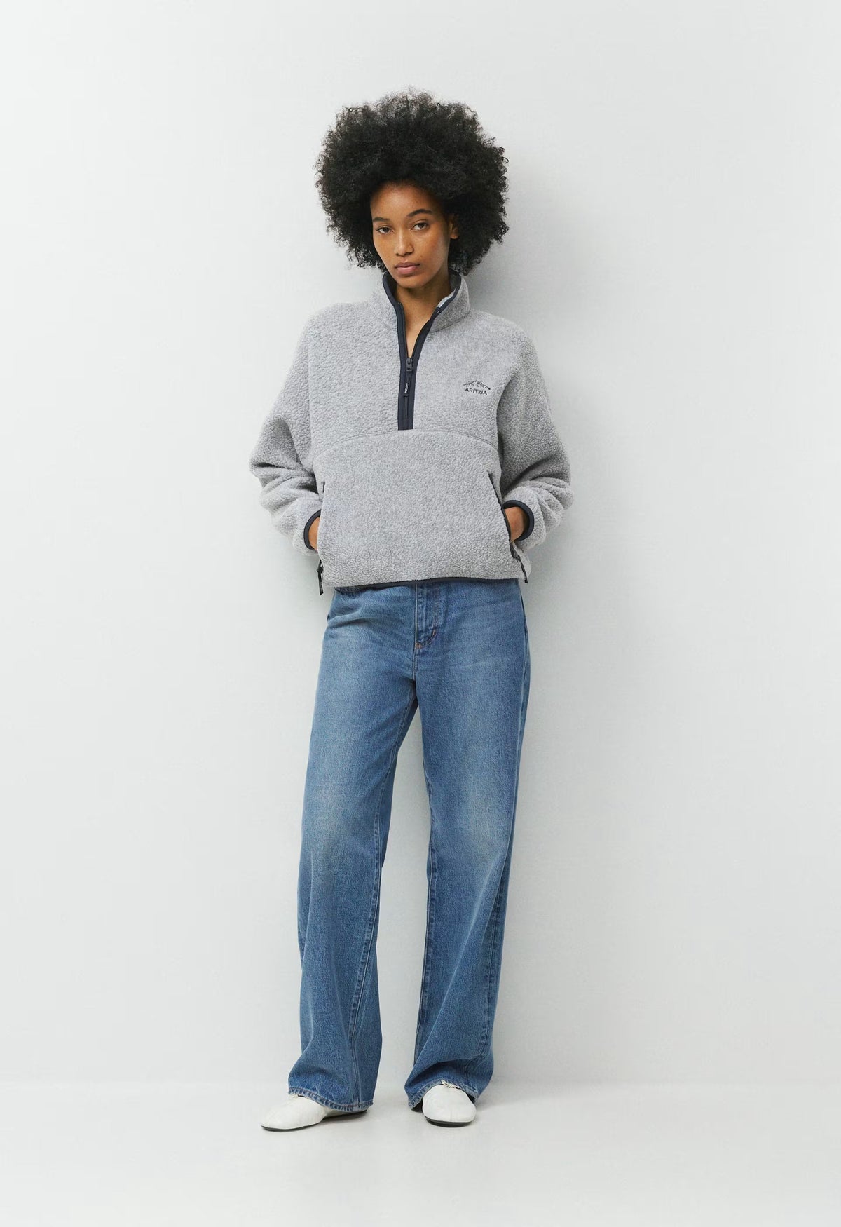 Polartec® Thermal Pro™ Highlands Mockneck - HTR ATHL GREY/ADL NAVY