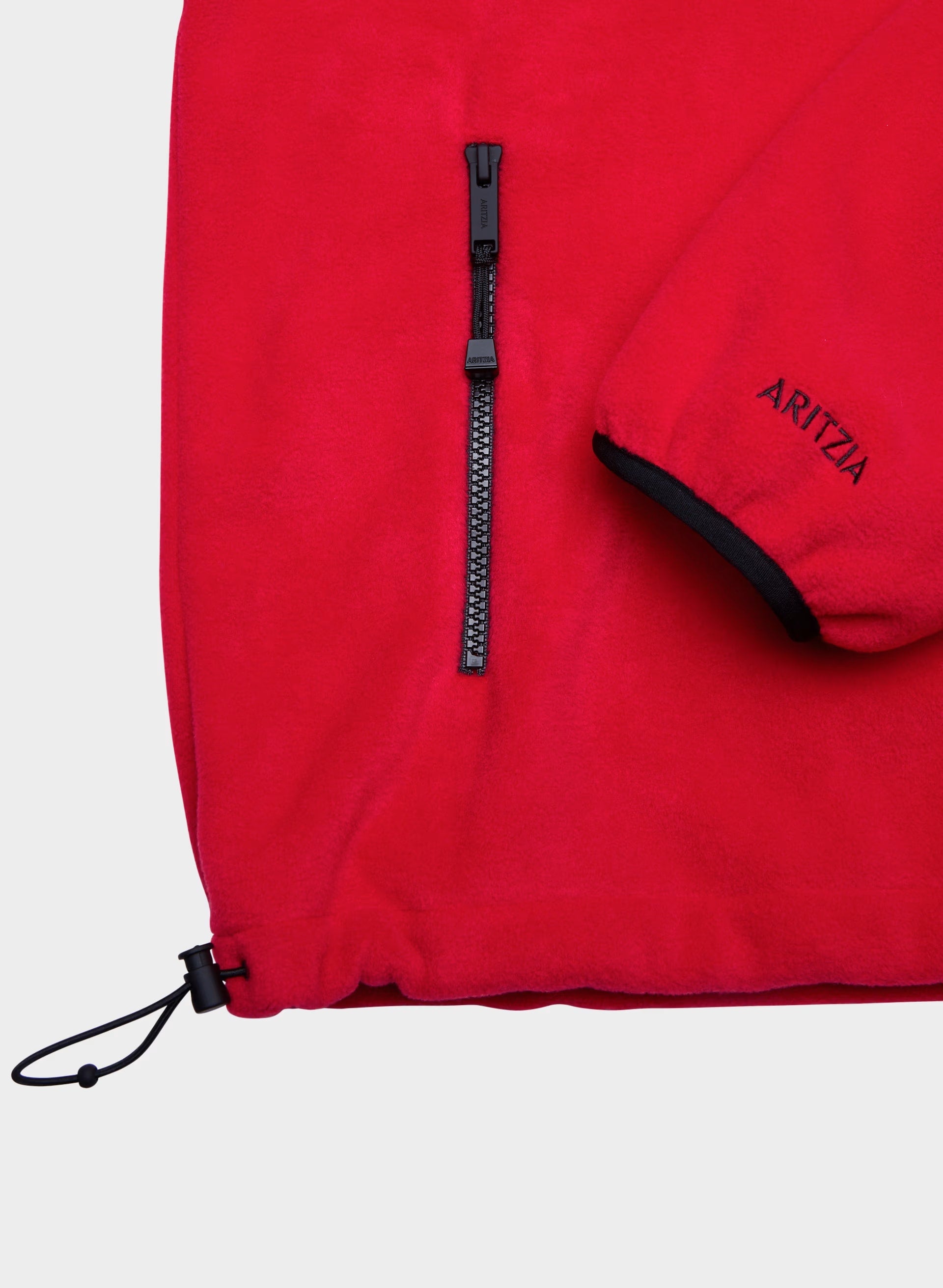 Outlook Zip Mockneck - Bigfoot Fleece - FLASHING RED