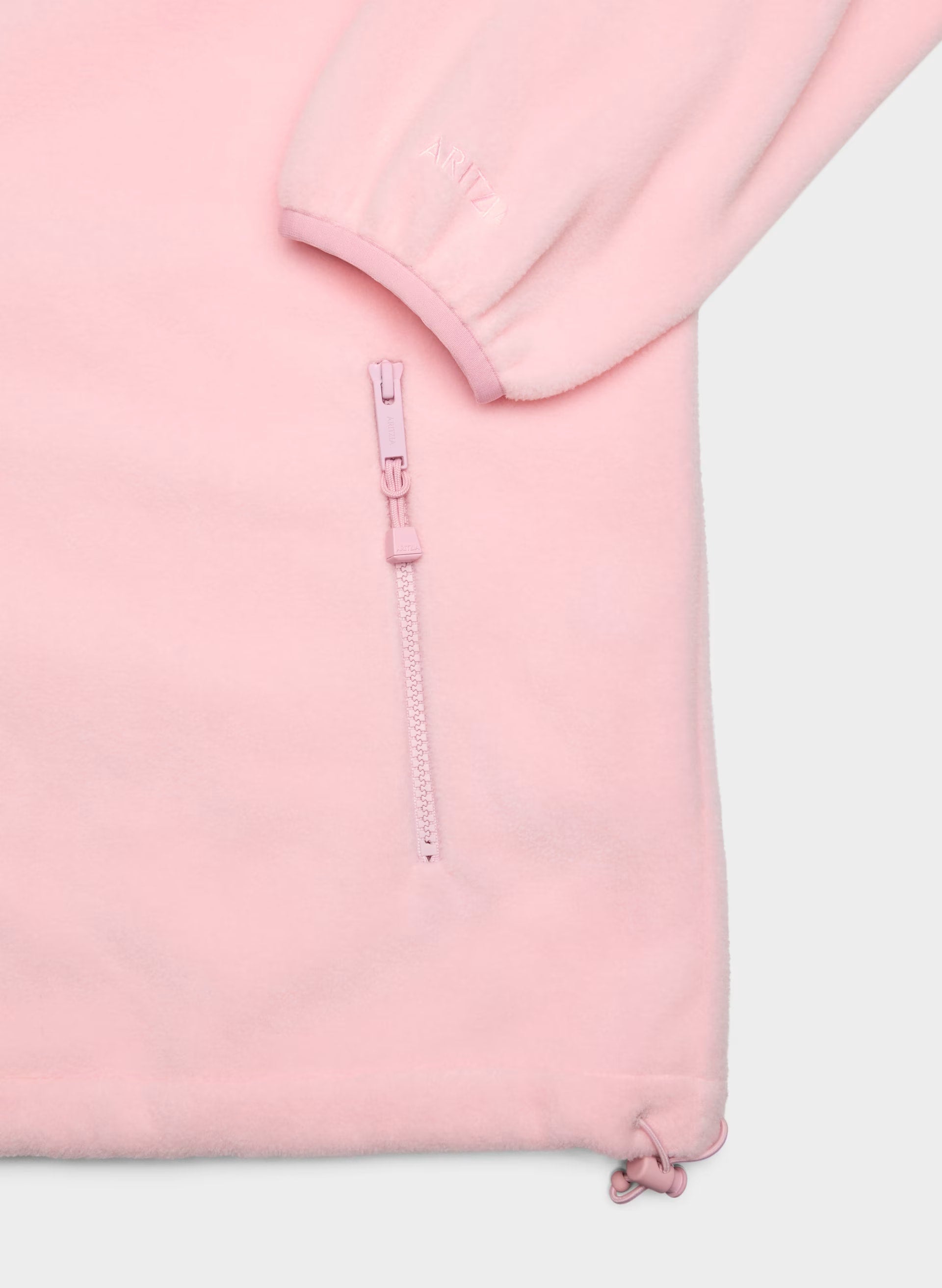 Outlook Zip Mockneck - Bigfoot Fleece - MAGNOLIA
