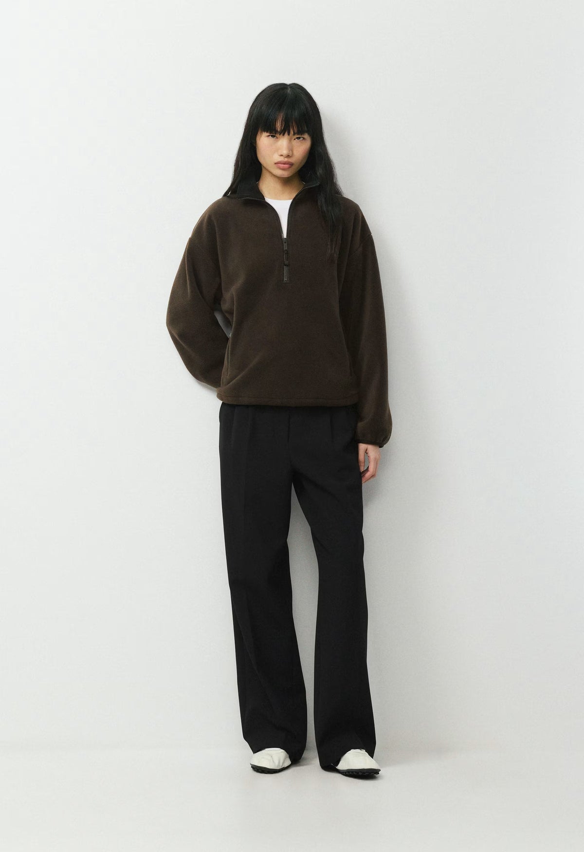 Mellow 1/2 Zip - Bigfoot Fleece - CACAO NIB BROWN