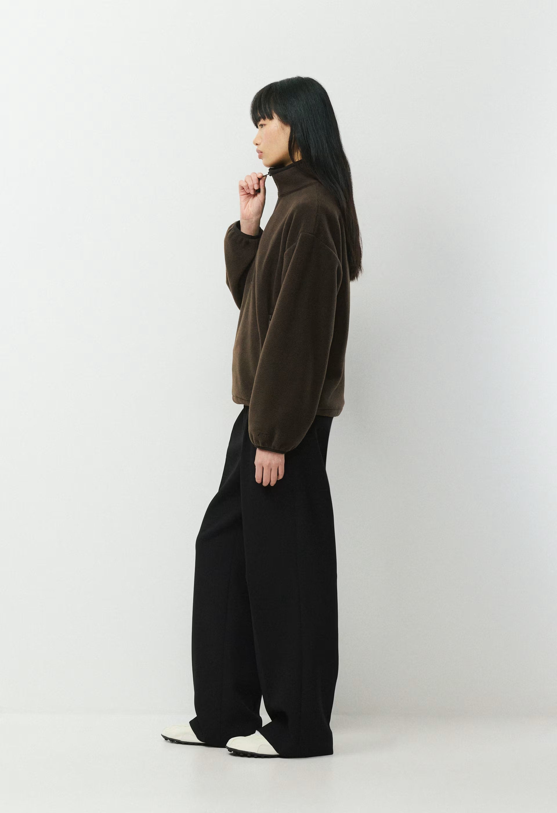 Mellow 1/2 Zip - Bigfoot Fleece - CACAO NIB BROWN