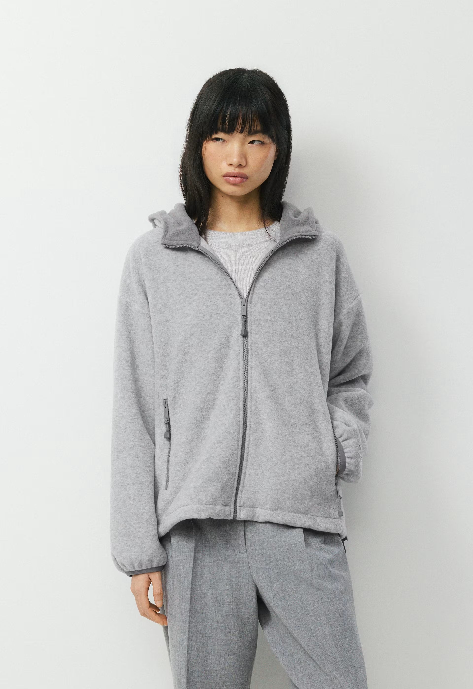 Backwoods Zip Hoodie - Bigfoot Fleece - HEATHER DOVER GREY