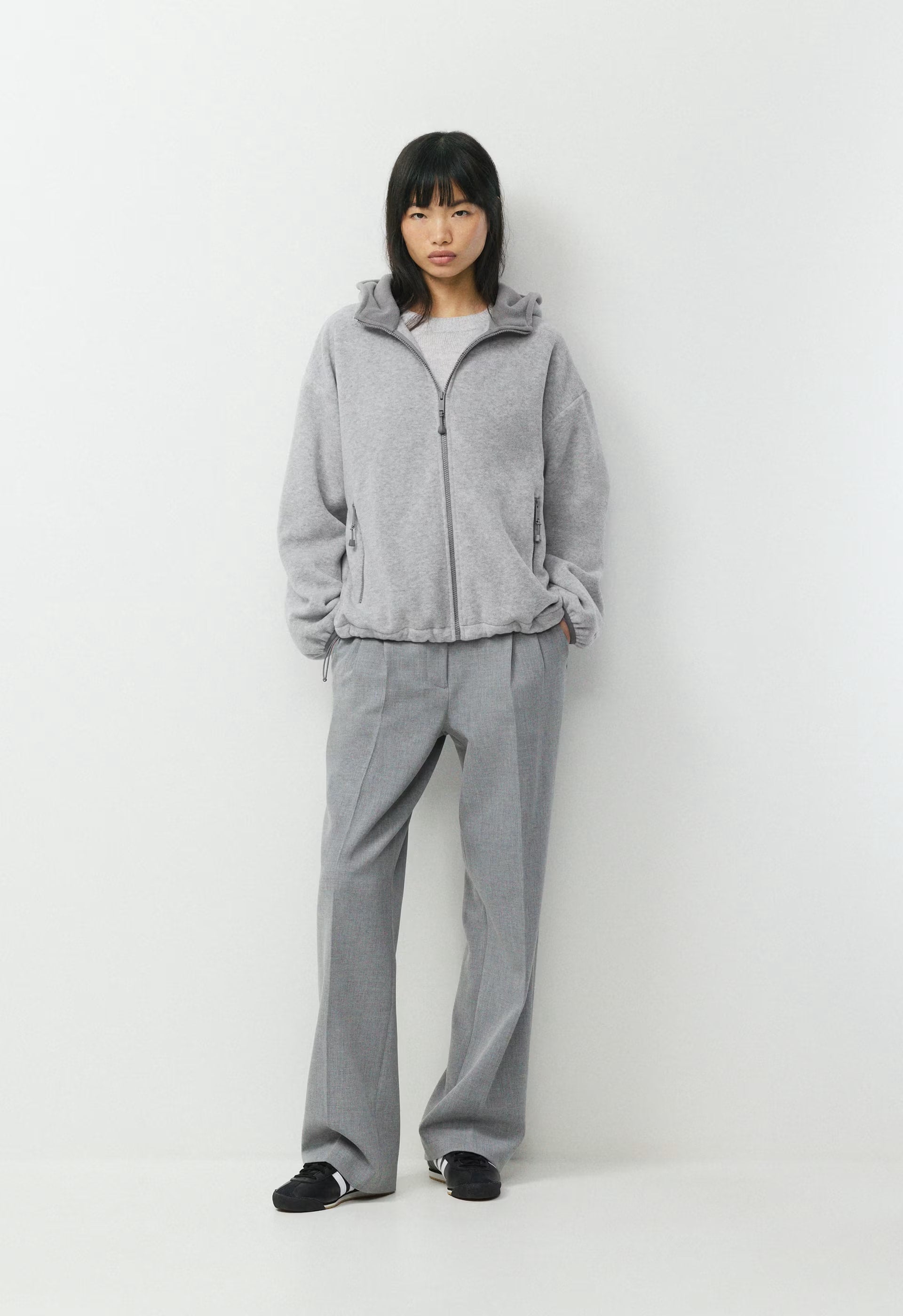 Backwoods Zip Hoodie - Bigfoot Fleece - HEATHER DOVER GREY