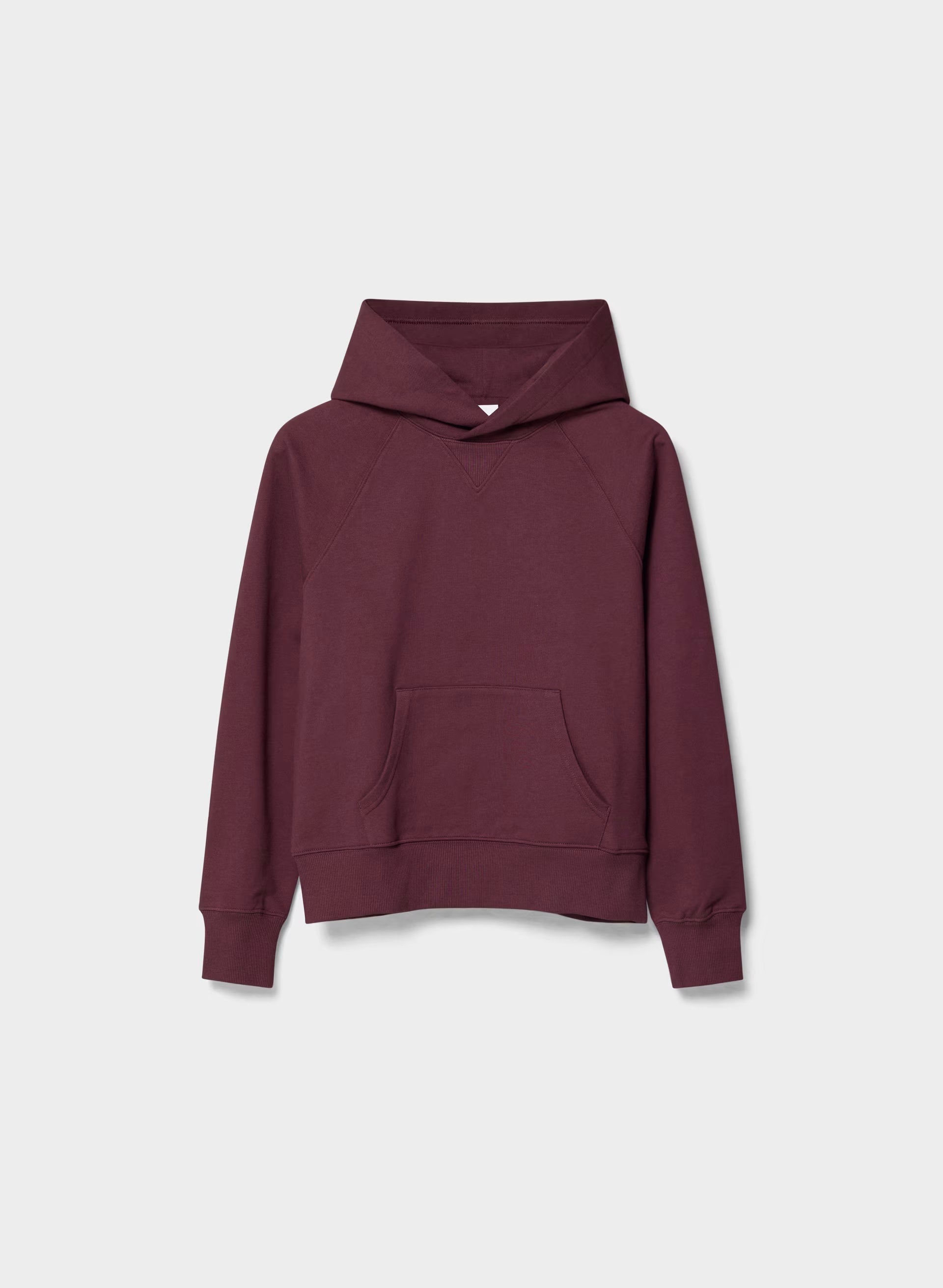 Terry Sweatfleece Perfect Raglan Hoodie - GALA PLUM