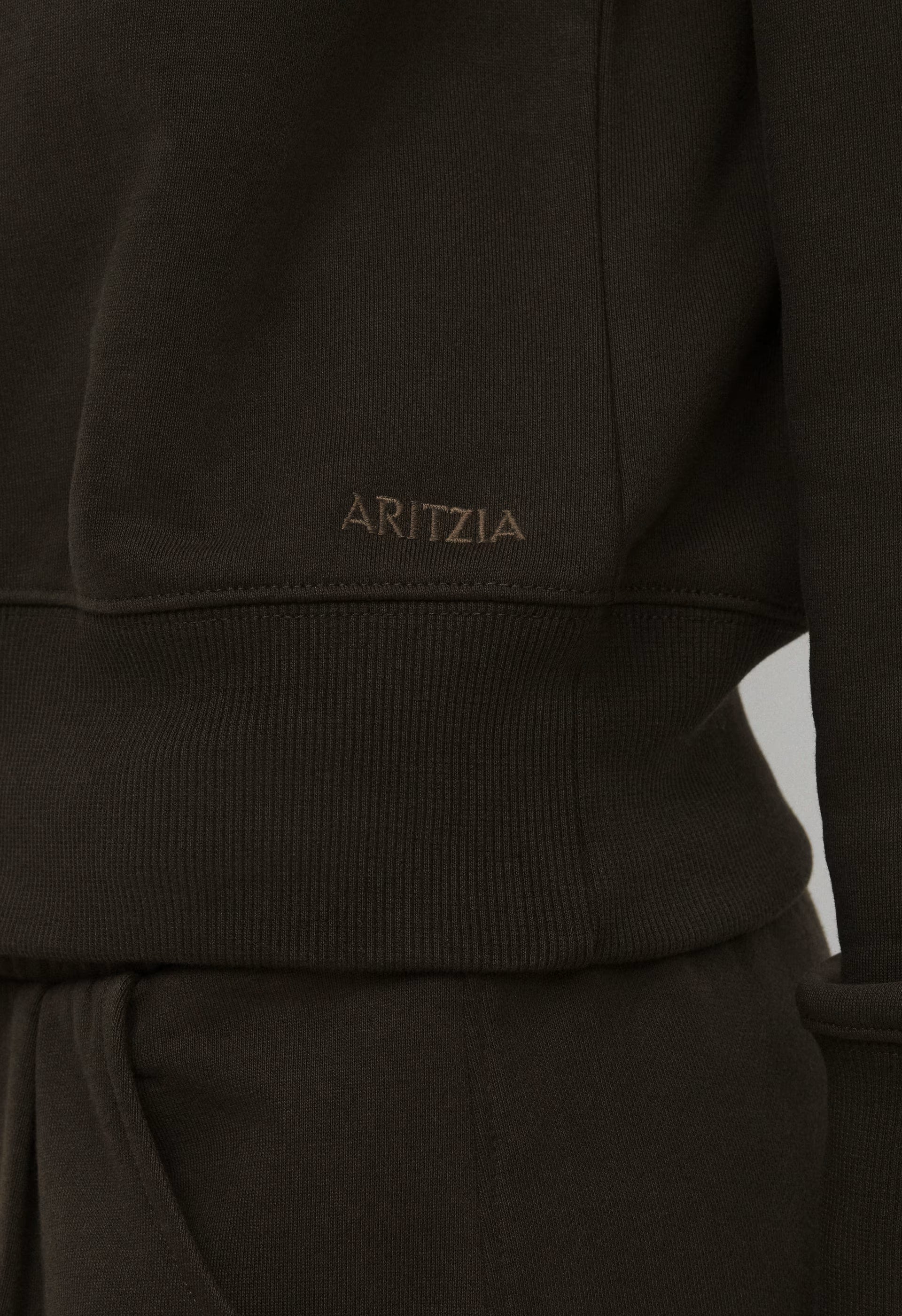 Terry Sweatfleece Perfect Raglan Sweatshirt - CACAO NIB BROWN