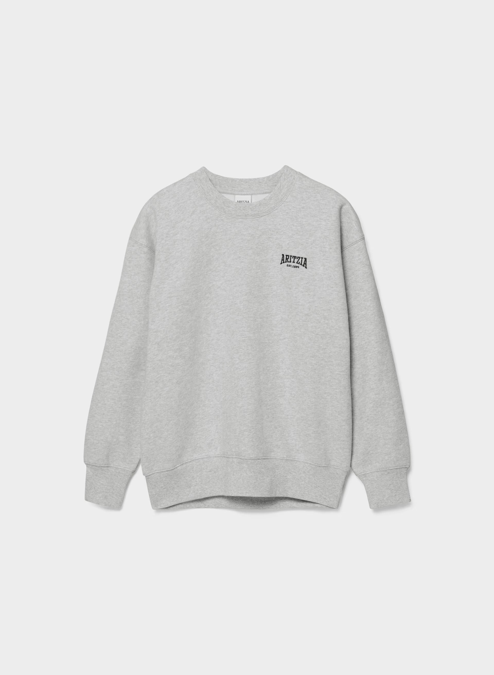 Cozy Sweatfleece Boyfriend Crew Sweatshirt - H CHROME/ ADMIRAL