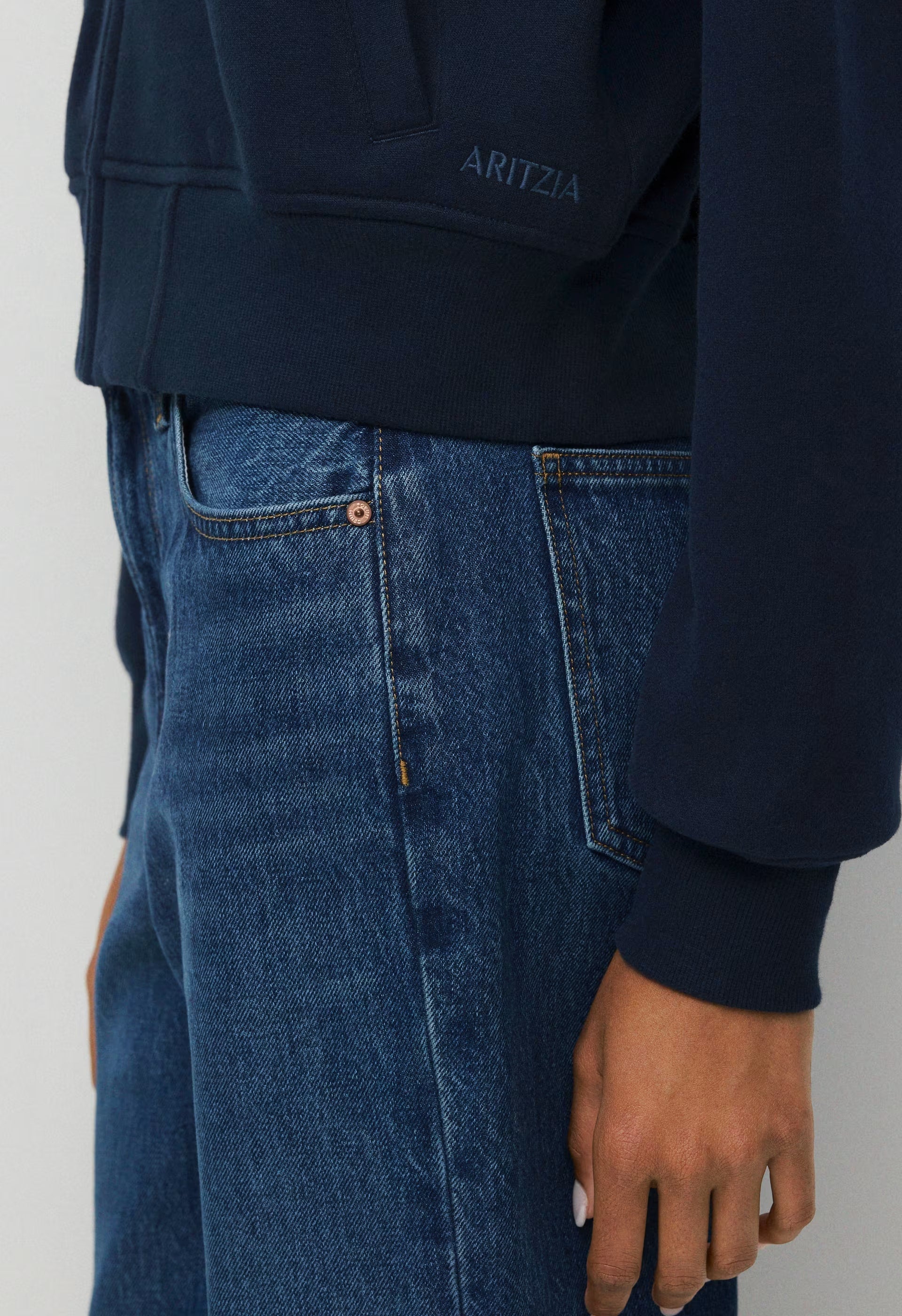 Cozy Sweatfleece Boyfriend Bomber - ADMIRAL NAVY
