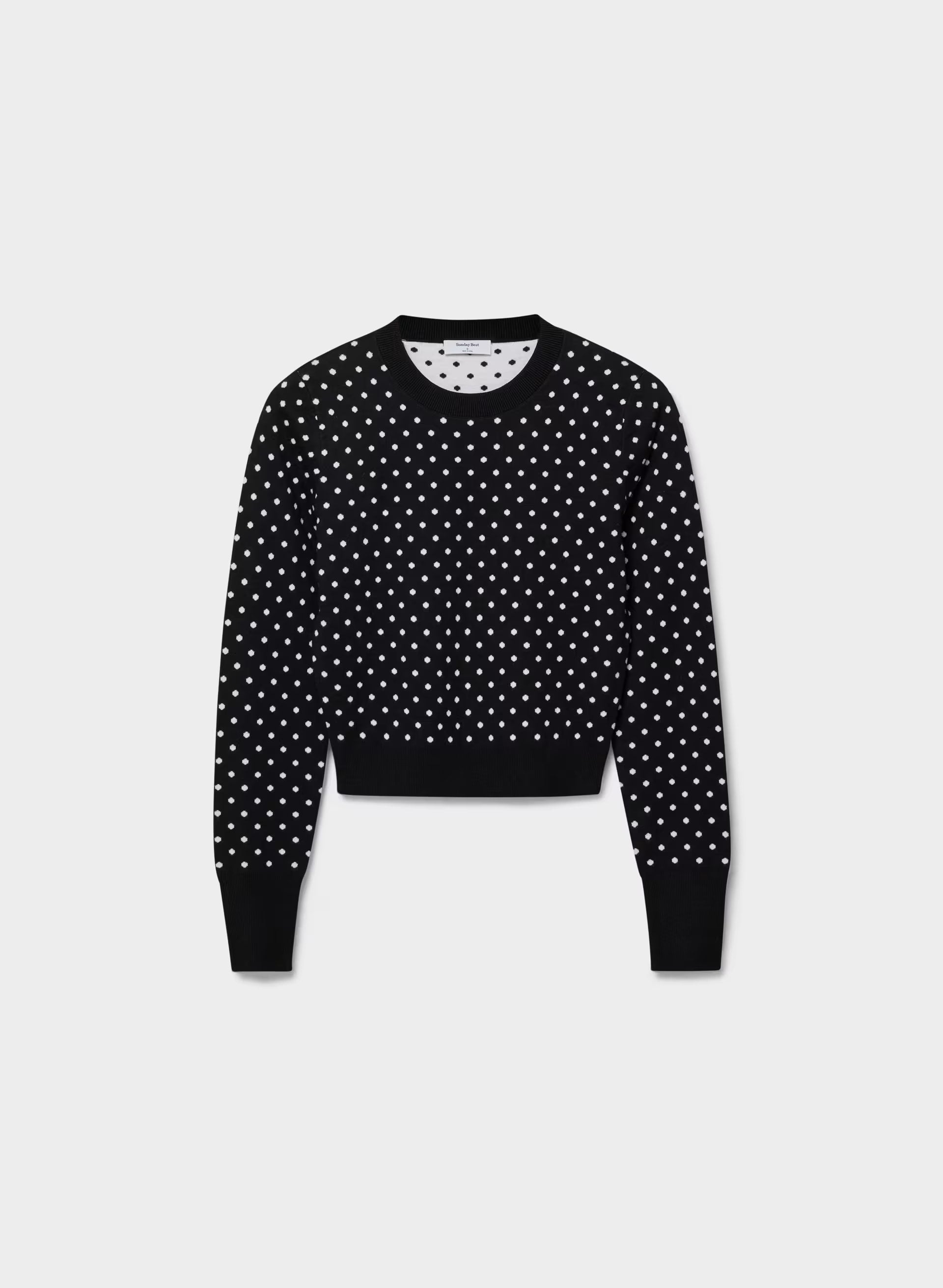 Teatime Sweater - BLACK/WHITE