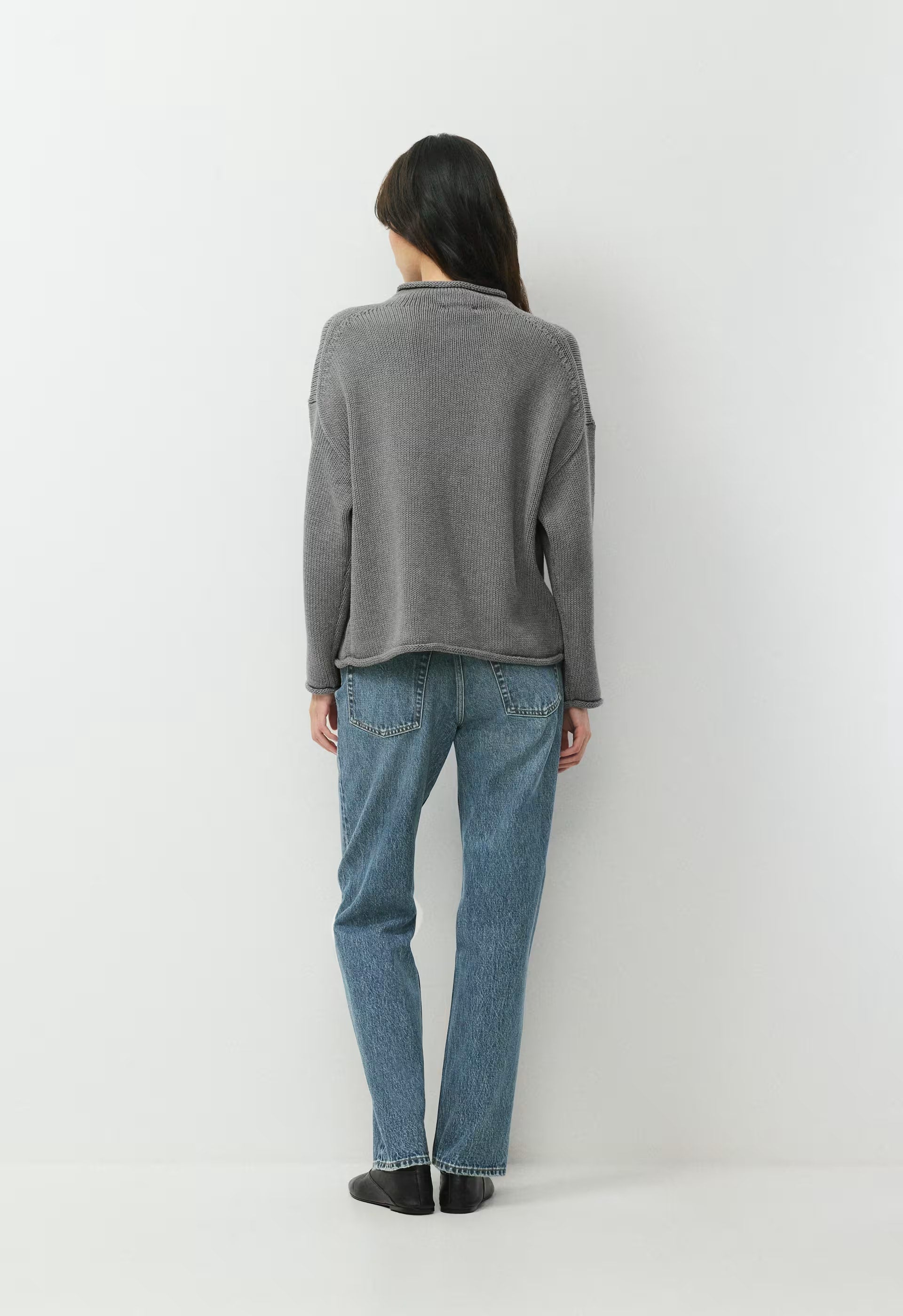 Abode Mockneck - HEATHER DARK GREY