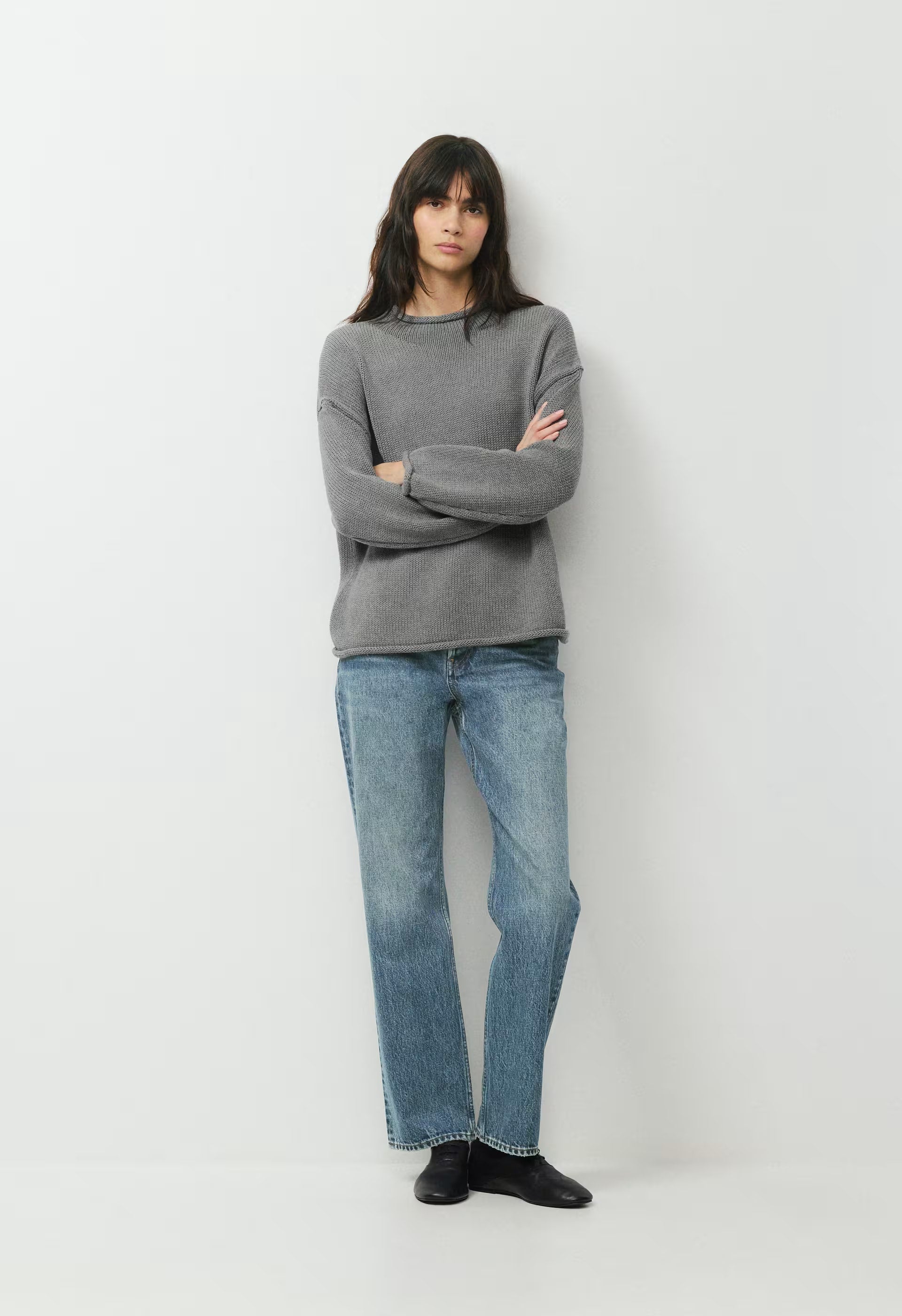 Abode Mockneck - HEATHER DARK GREY