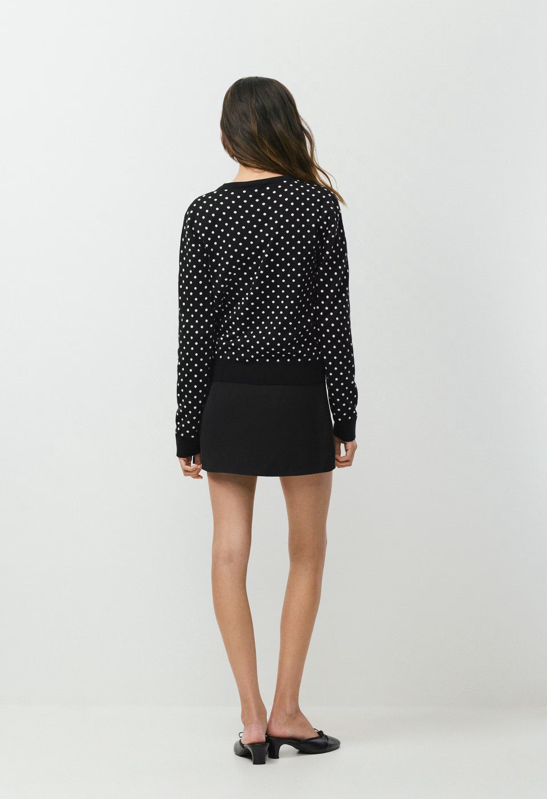 Noteworthy Cardigan - BLACK/WHITE