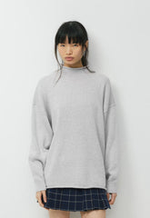 Cotton Charm™ Keepsake Mockneck - HEATHER CHROME