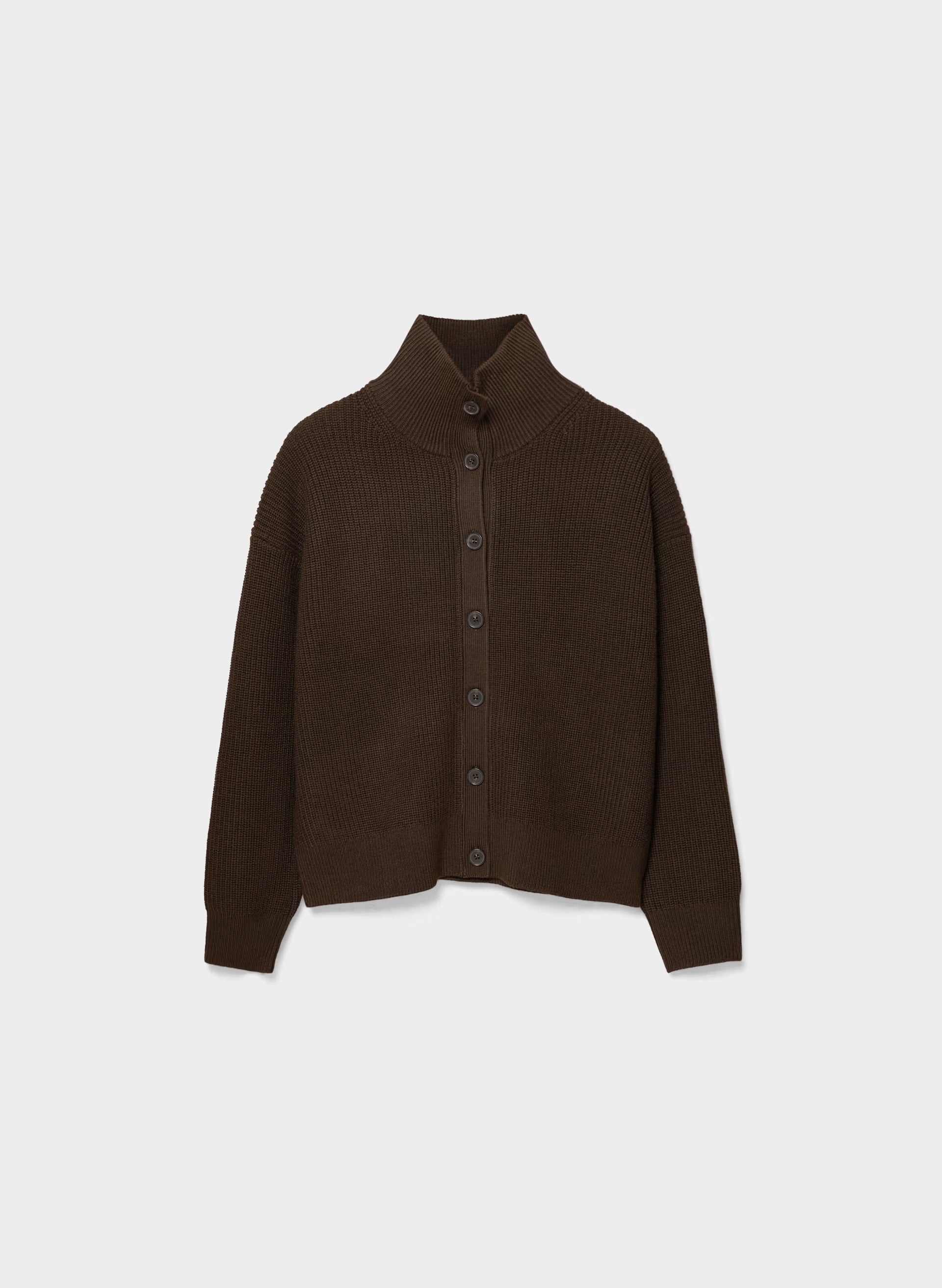 Herald Cardigan - CACAO NIB BROWN