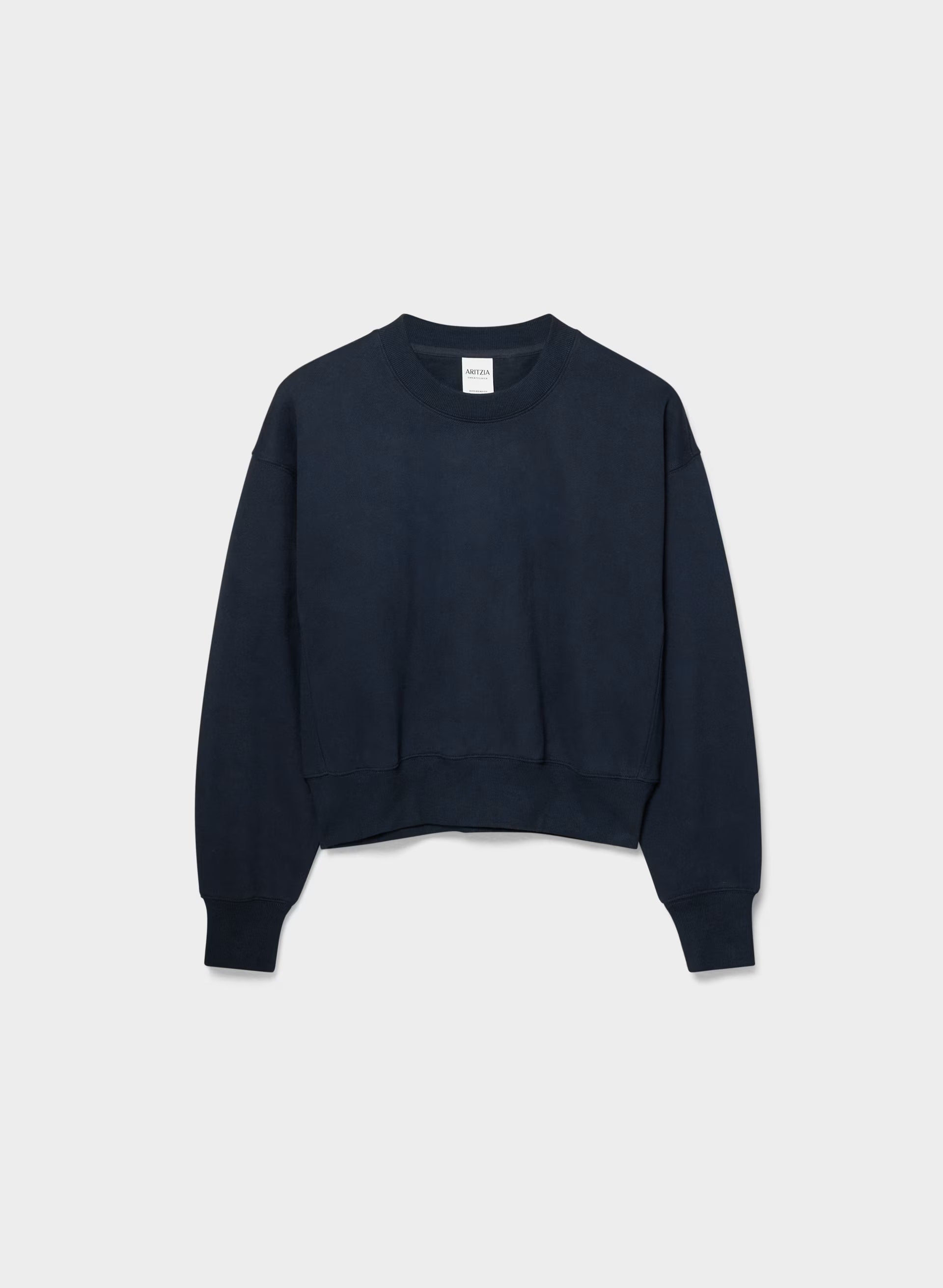 Cozy Sweatfleece Boyfriend Boxy Sweatshirt - ADMIRAL NAVY