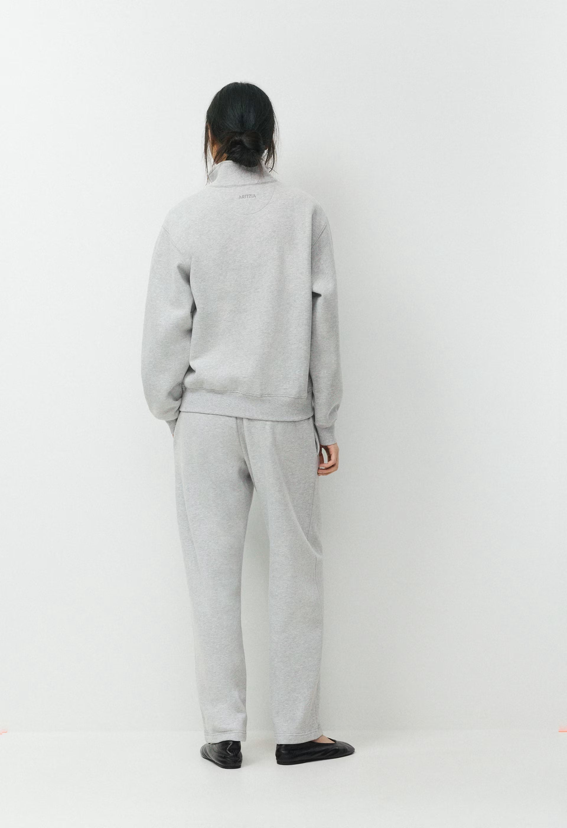 Cozy Sweatfleece Perfect 1/2 Zip - HEATHER CHROME