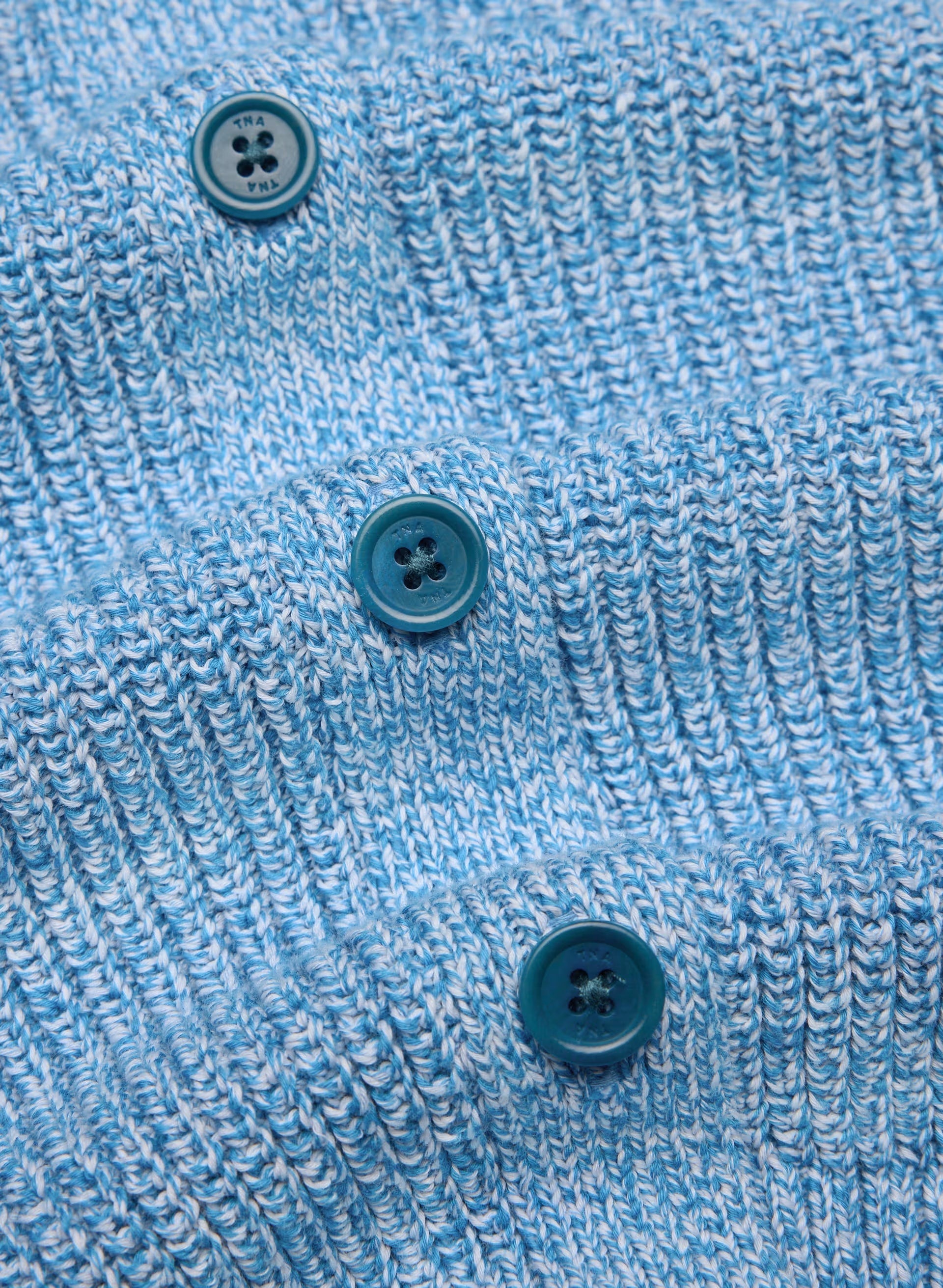Fairground Cardigan - MARL LAZULI BLUE/WHITE