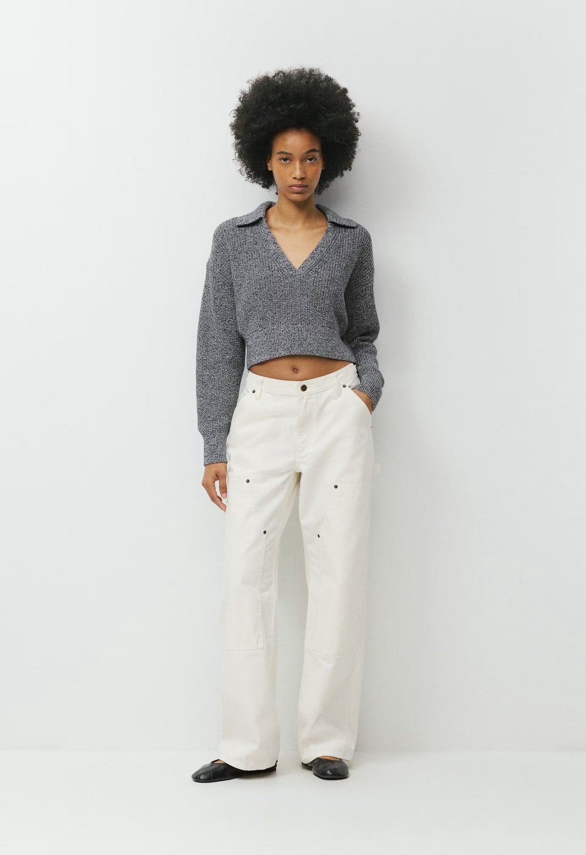 Daytrip Polo Sweater - MARL ADMIRAL/WHITE
