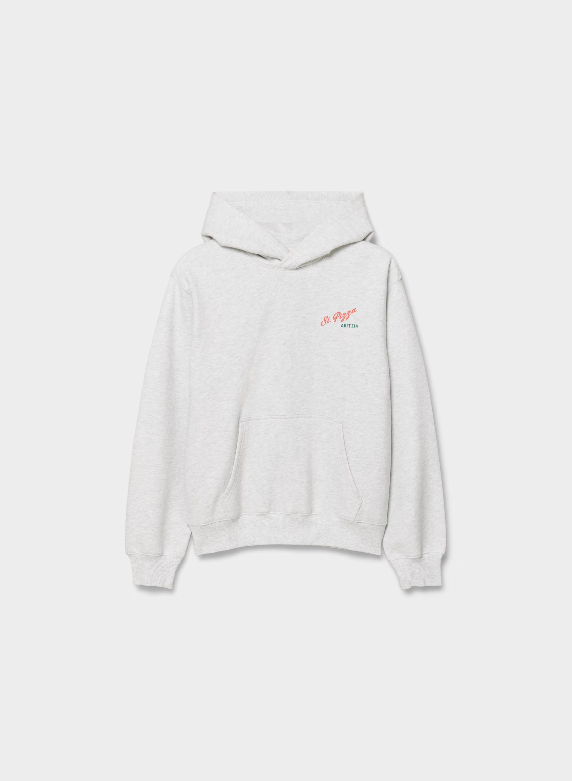 Cozy Sweatfleece Perfect Hoodie - HEATHER CLOUD WHITE