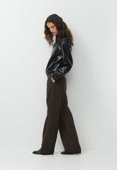 Falcon Jacket - UnReal Leather - BLACK