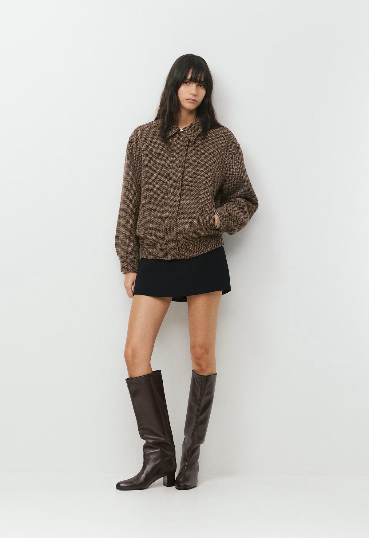 Mercury Bomber - Tweed - R MCH BRN/COLA TAUPE