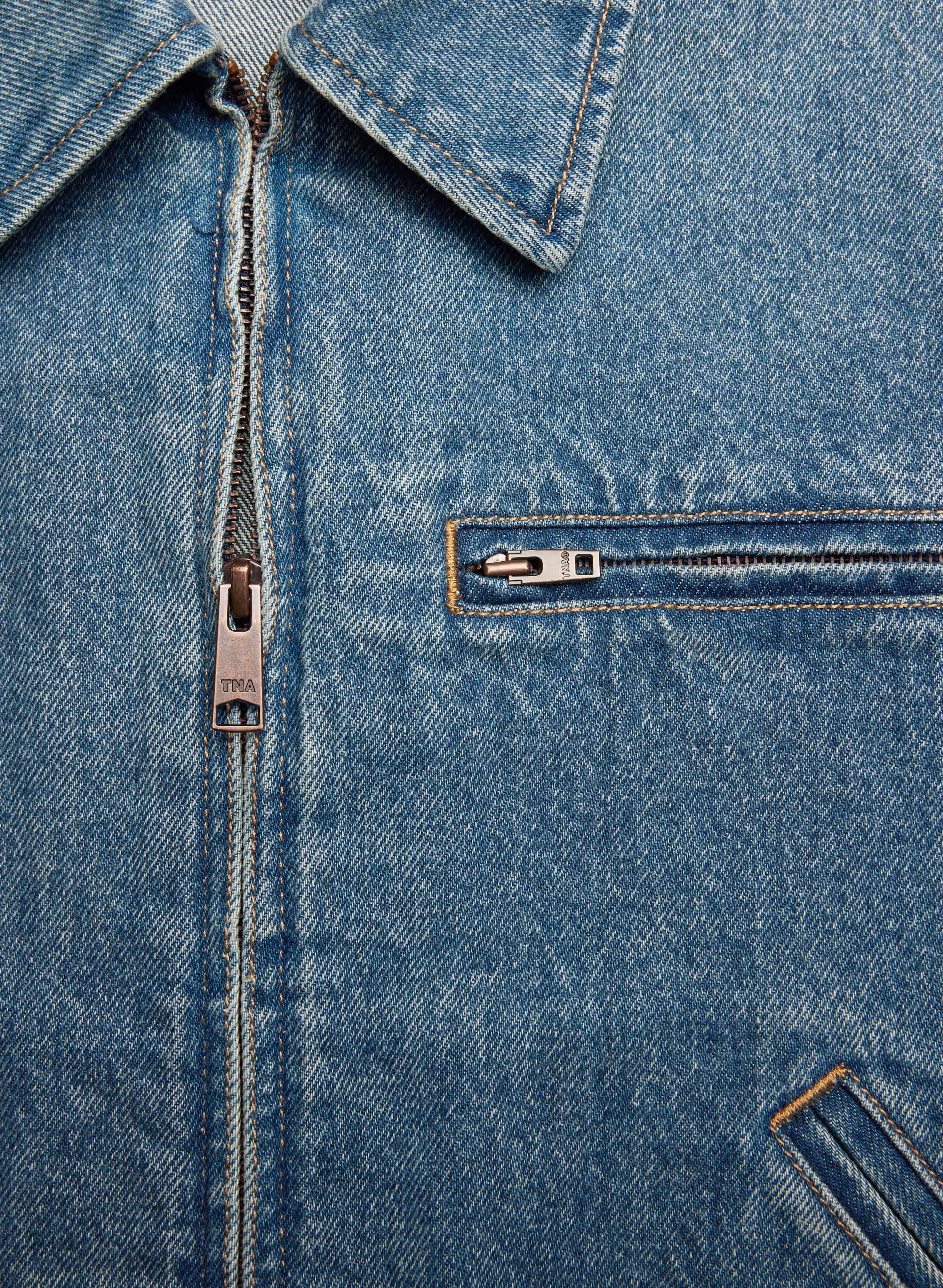 Barkley Lightweight Denim Jacket - VINTAGE MEDIUM BLUE