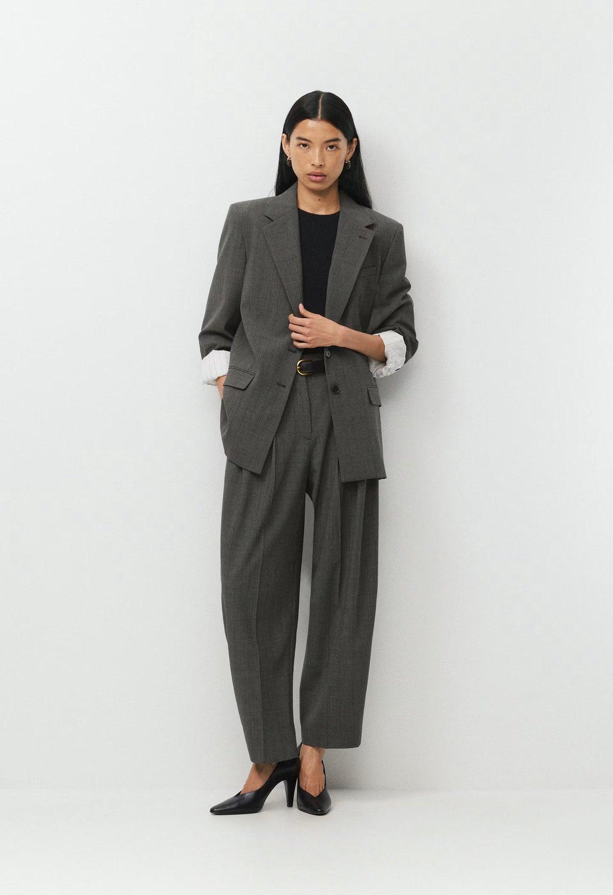 Advance Wool Blazer - HTR CHARCOAL/ HTR BLK