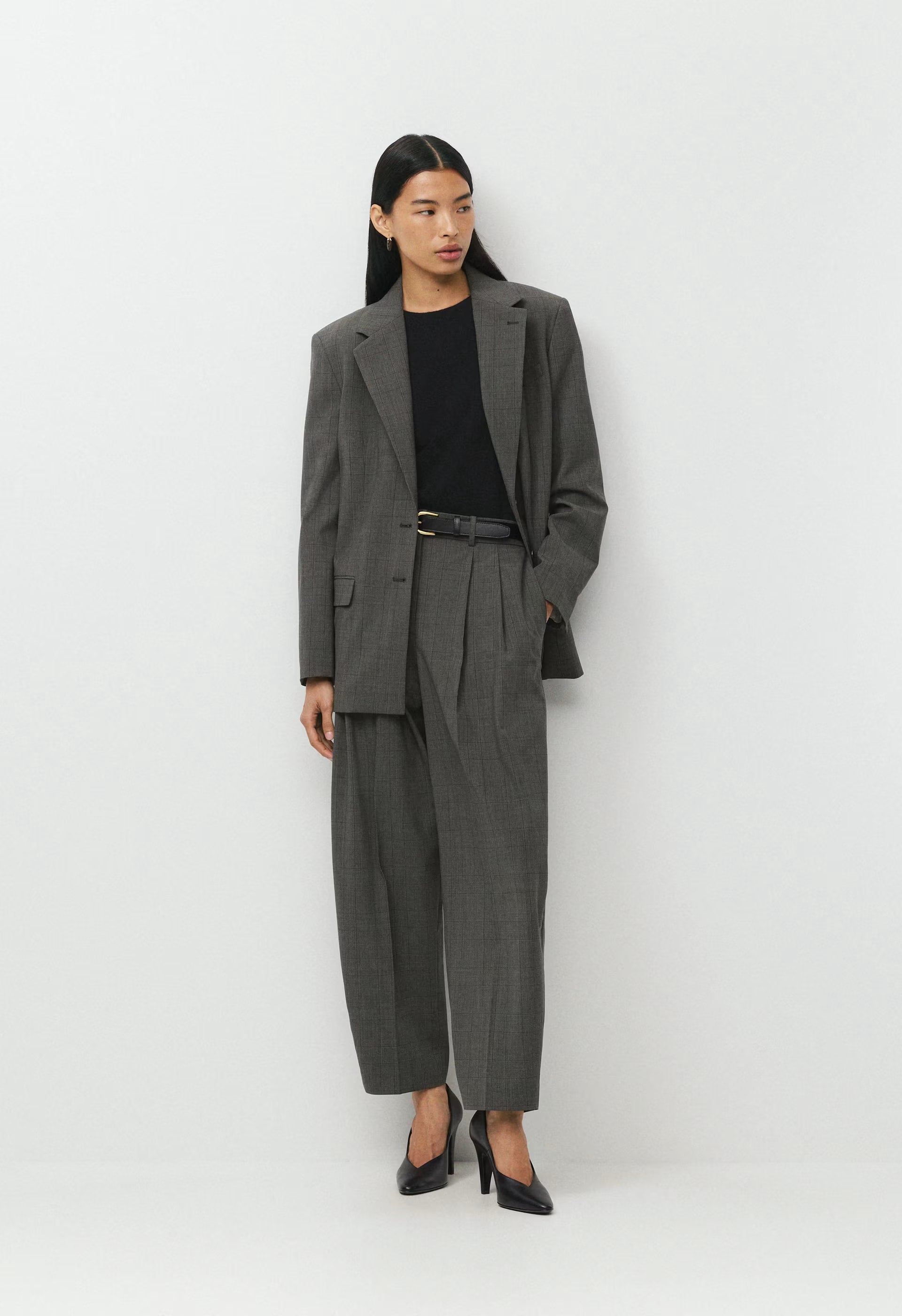 Advance Wool Blazer - HTR CHARCOAL/ HTR BLK