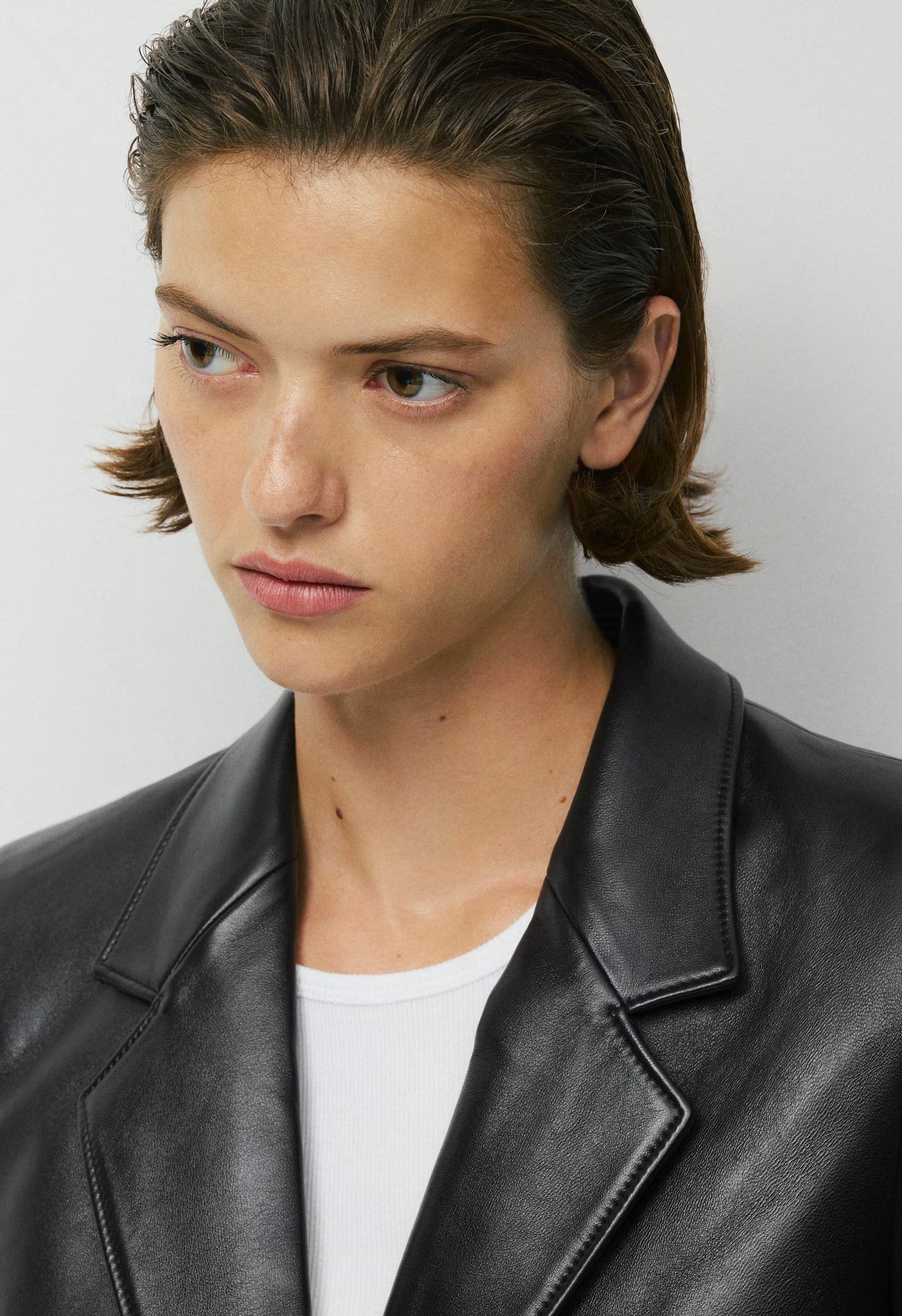 Cecil Blazer - Leather - BLACK