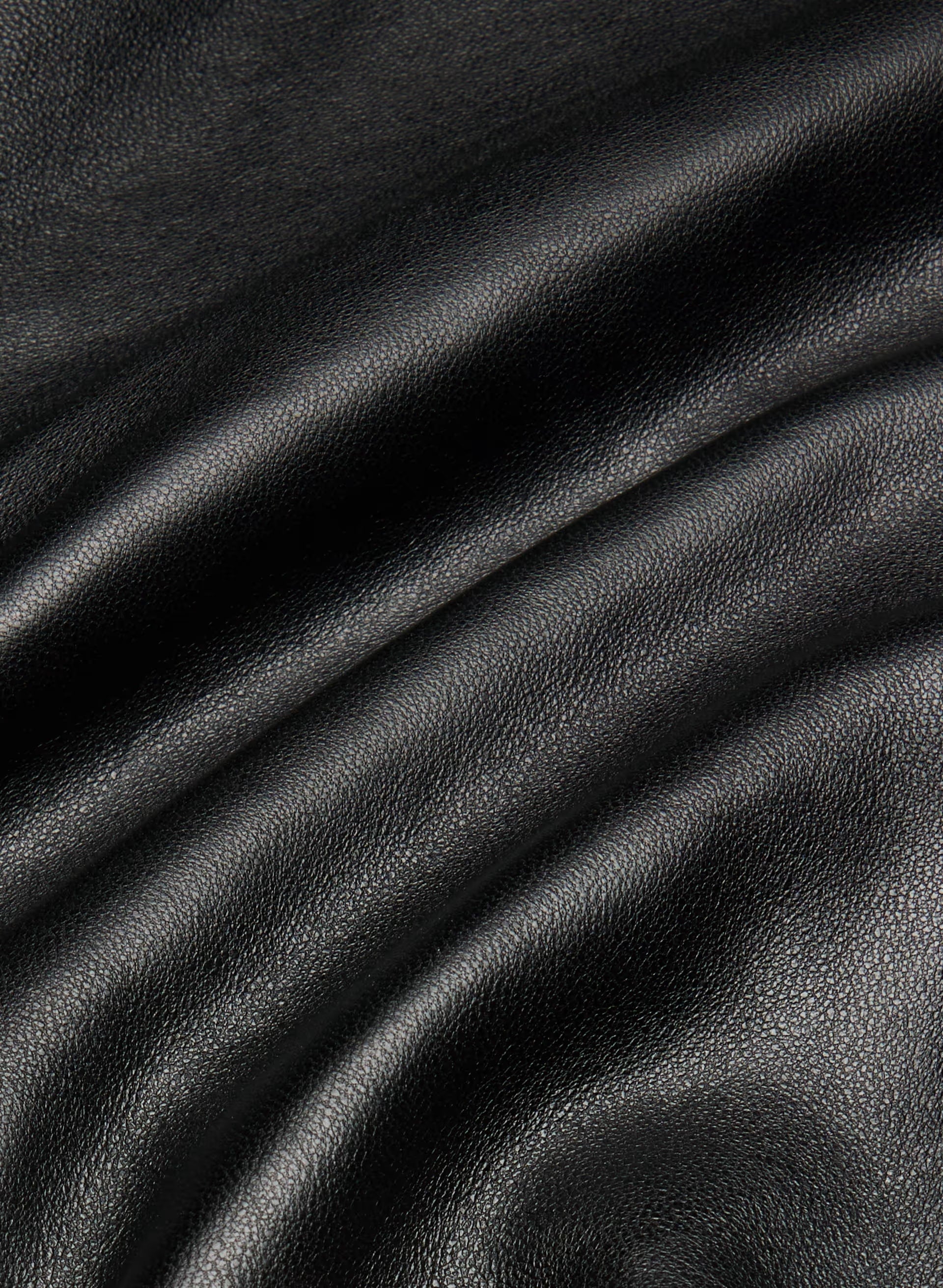 Jones Bomber - Leather - BLACK