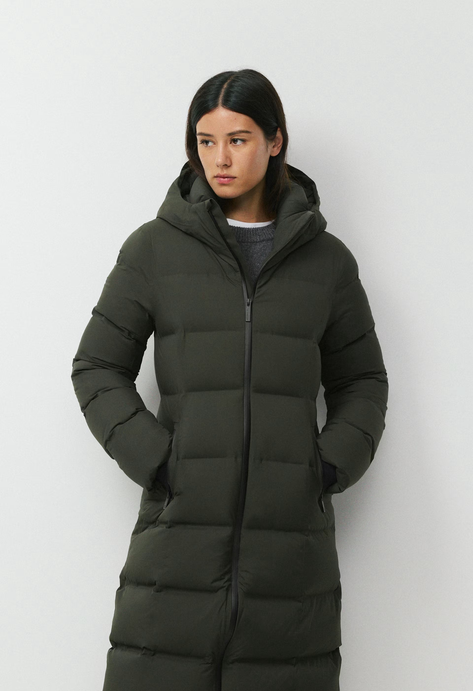 The SuperSnug Puff₂O™ Long - Rainstop™ - FLINT GREEN