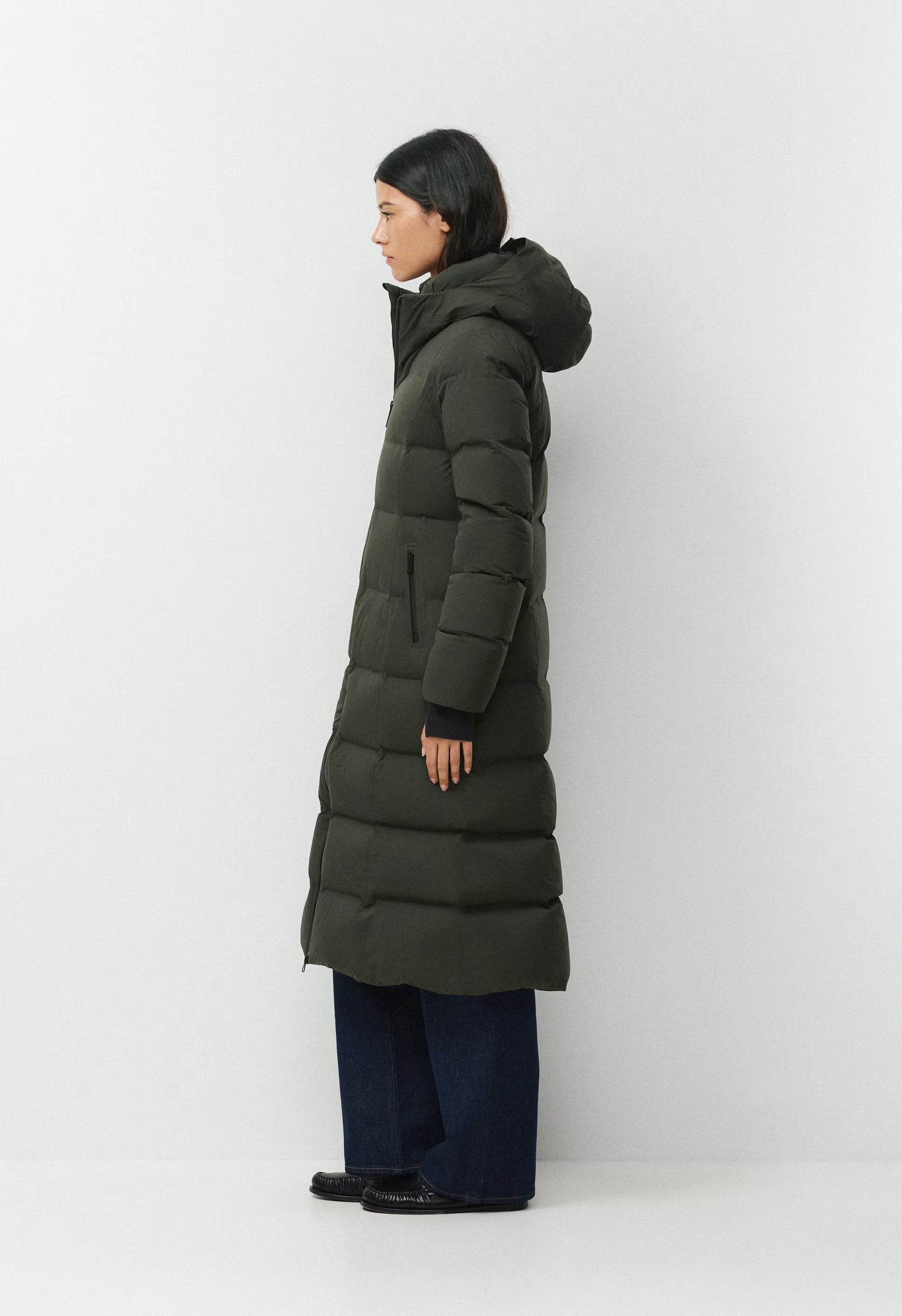 The SuperSnug Puff₂O™ Long - Rainstop™ - FLINT GREEN