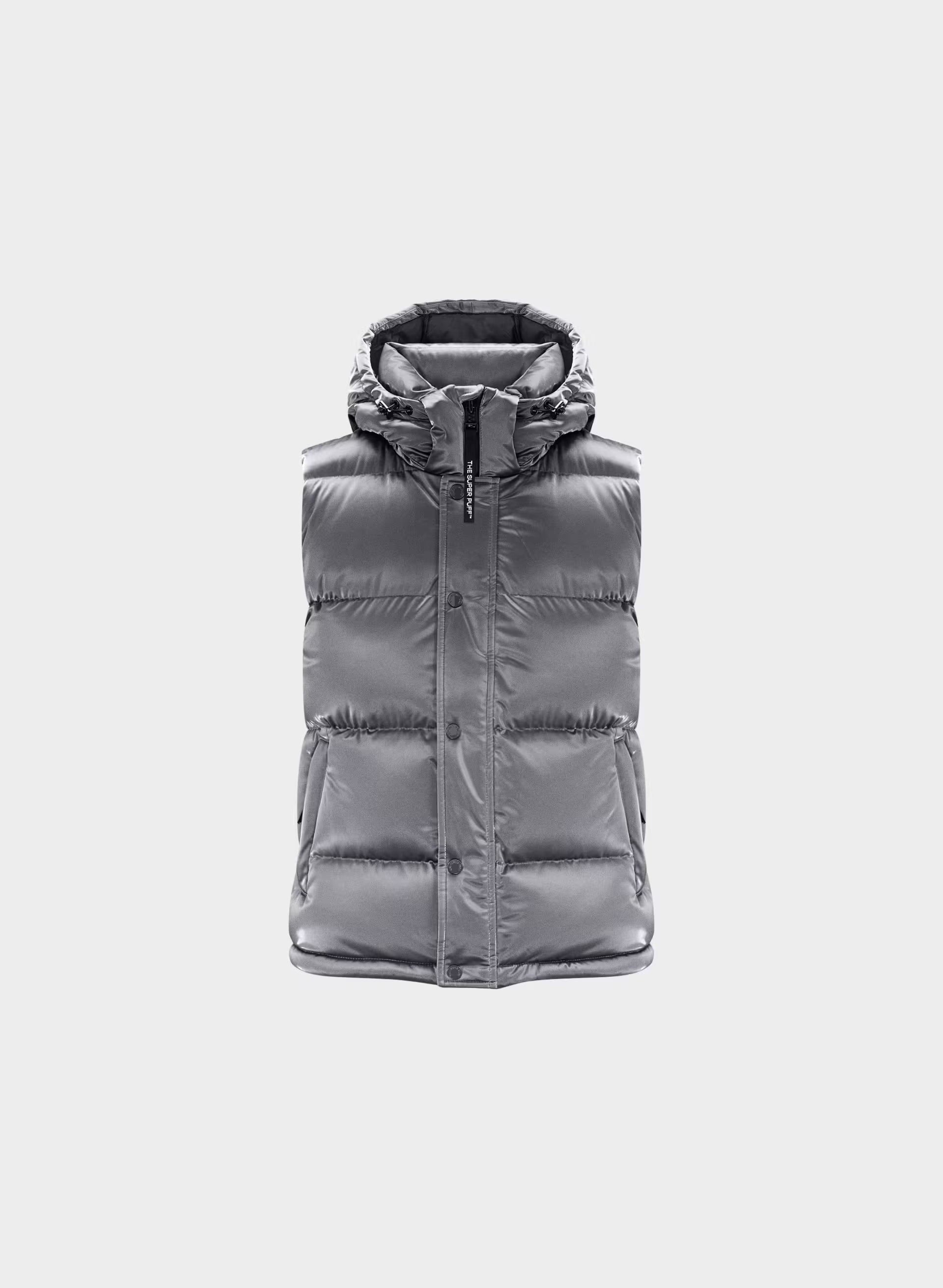 The Super Puff™ Vest - Liquid Shine - COAL GREY